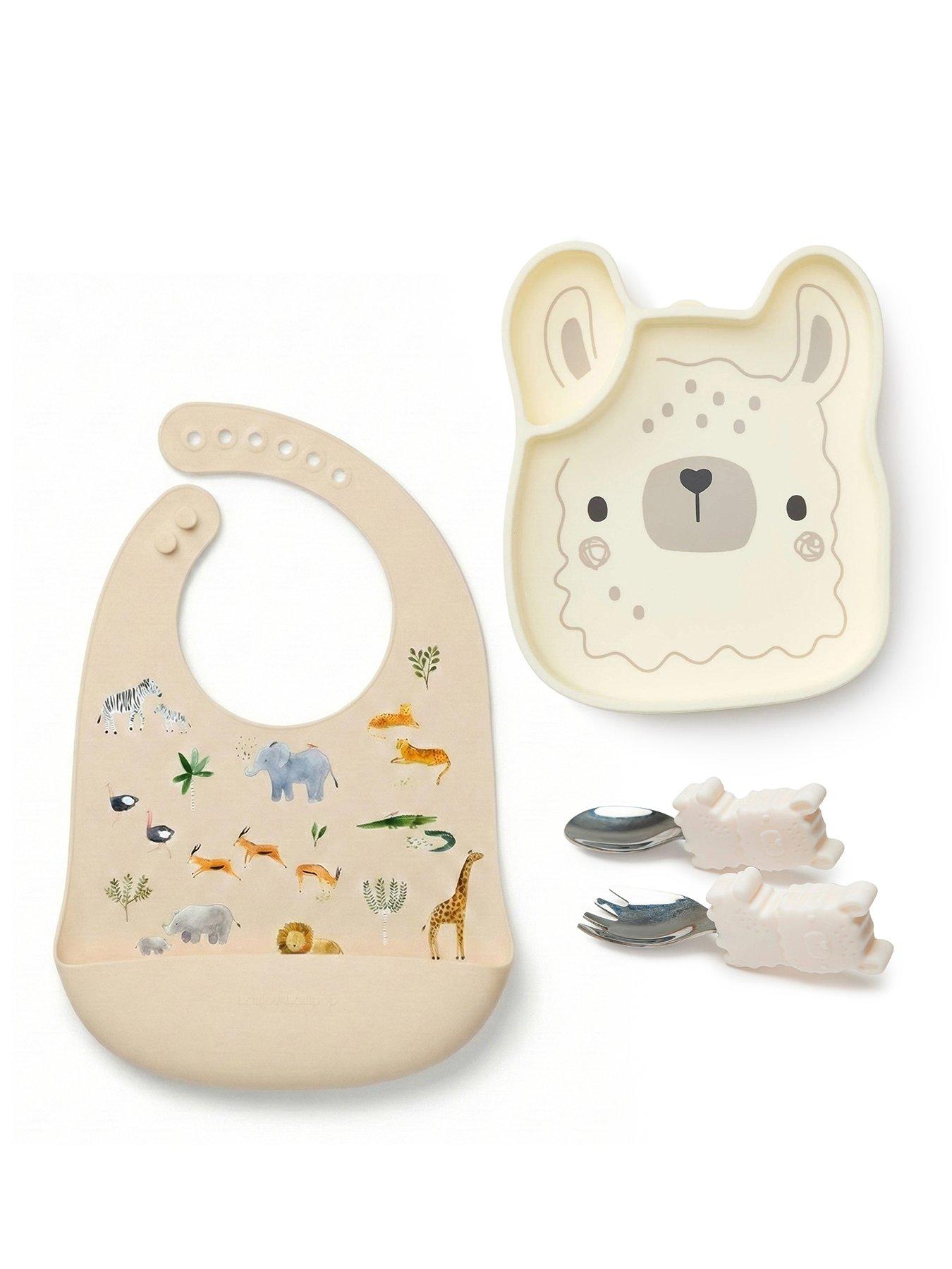 Image 2 of 7 of Lou Lou Lollipop Dinner Time Bundle - Silicone Bib - Animals