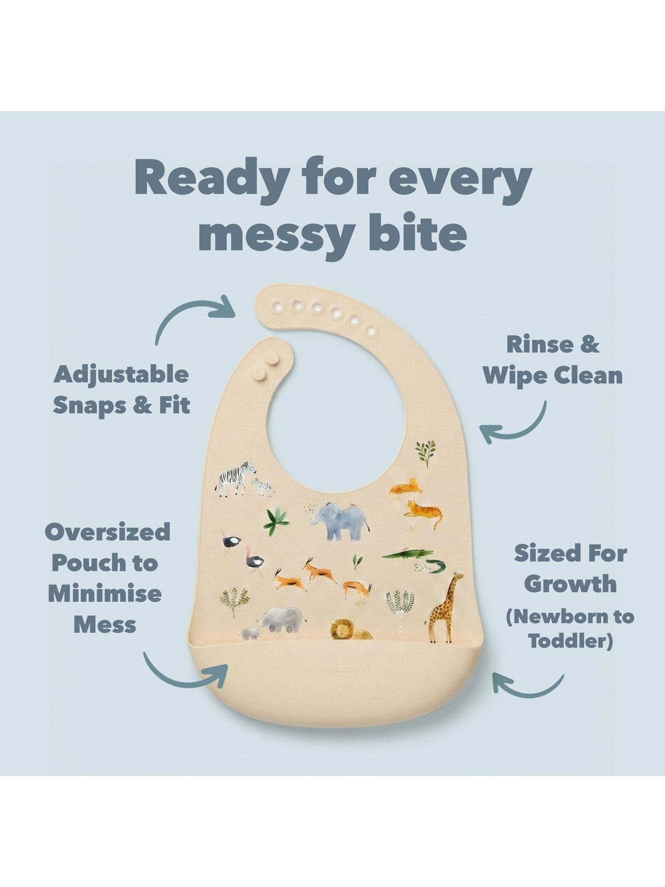 Image 3 of 7 of Lou Lou Lollipop Dinner Time Bundle - Silicone Bib - Animals