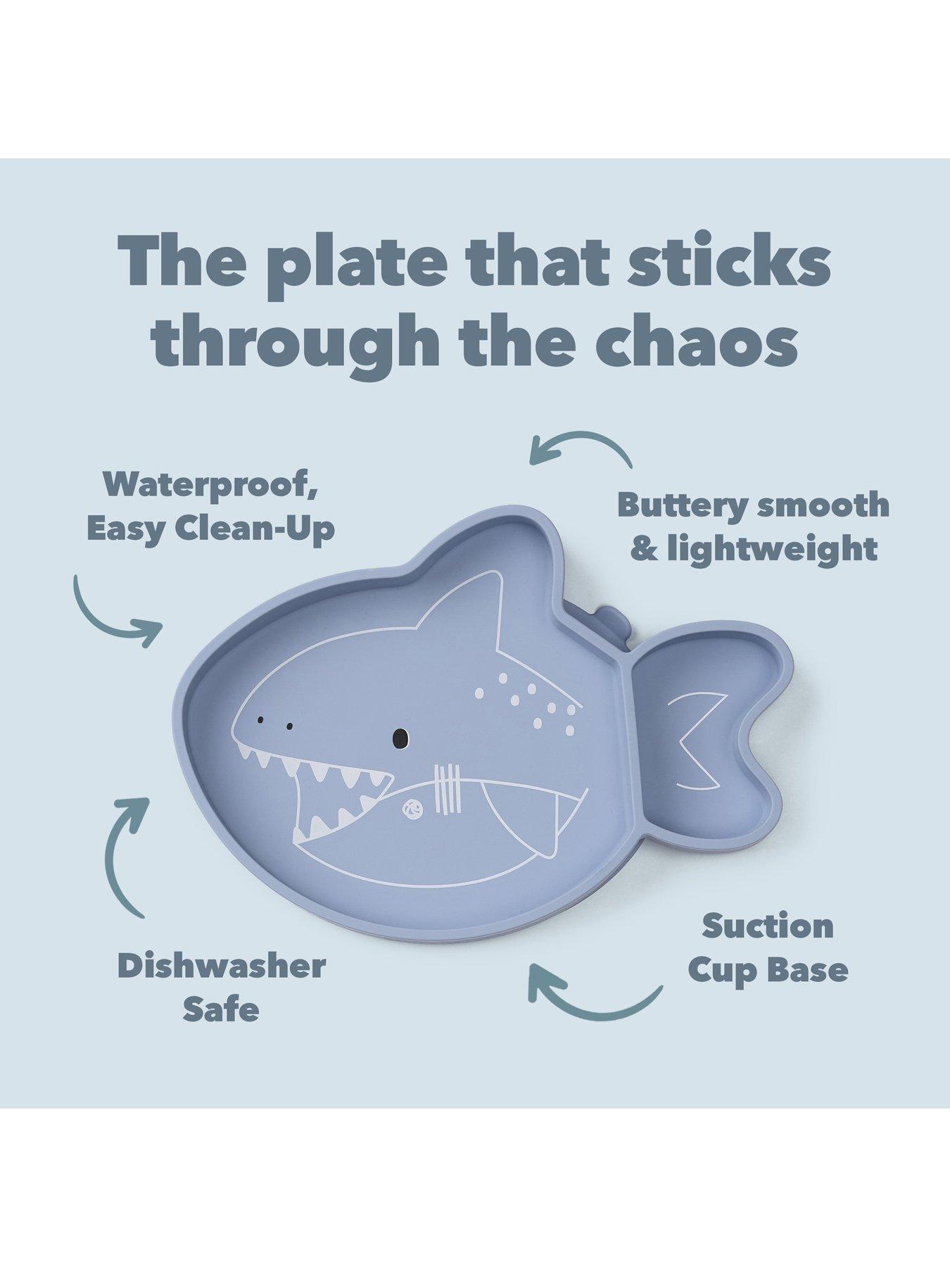 Image 4 of 7 of Lou Lou Lollipop Dinner Time Bundle - Silicone Bib - Shark