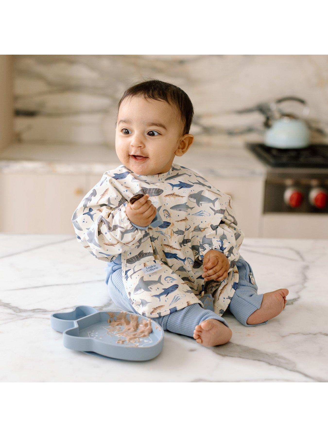 Image 7 of 7 of Lou Lou Lollipop Dinner Time Bundle - Silicone Bib - Shark