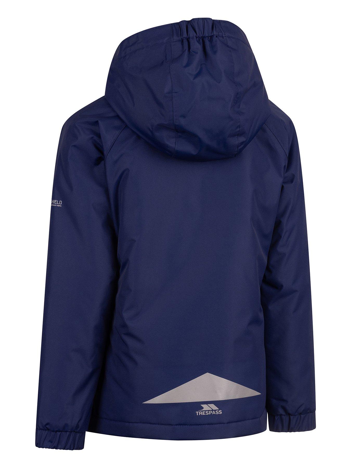 Image 2 of 2 of Trespass Girls Rossa Waterproof Windproof Padded Jacket - Navy