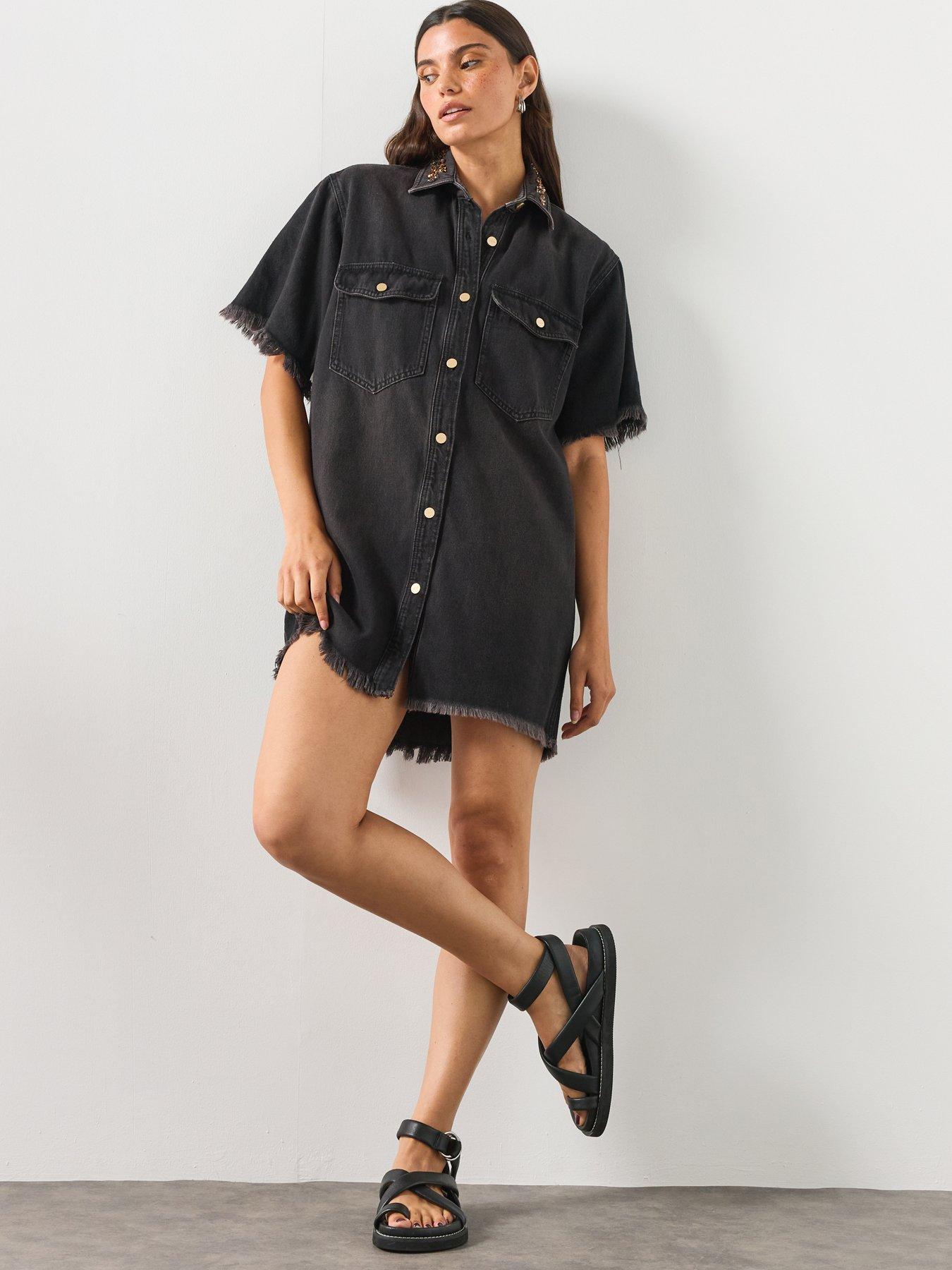 Image 3 of 6 of AllSaints Filou Denim Dress