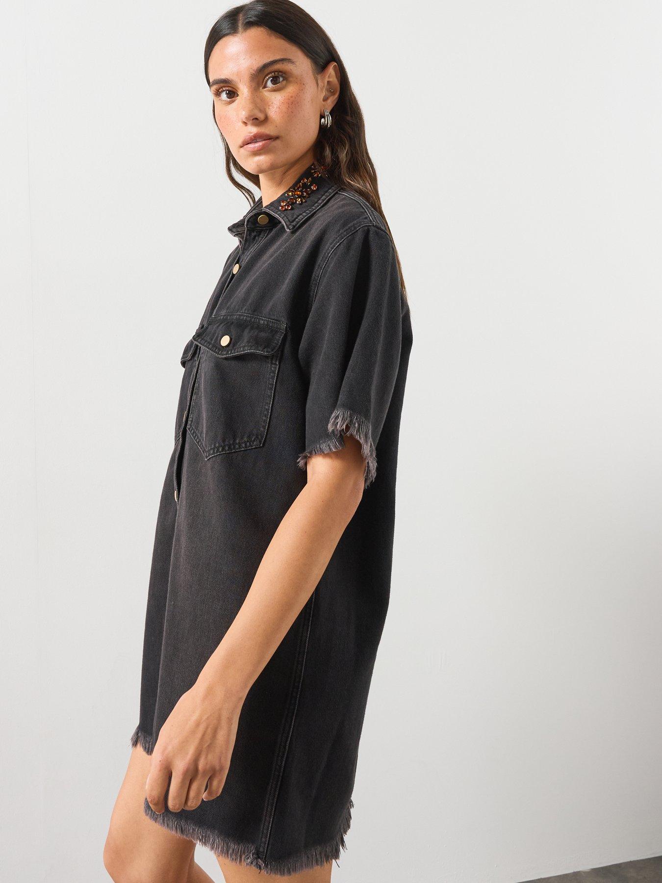 Image 4 of 6 of AllSaints Filou Denim Dress