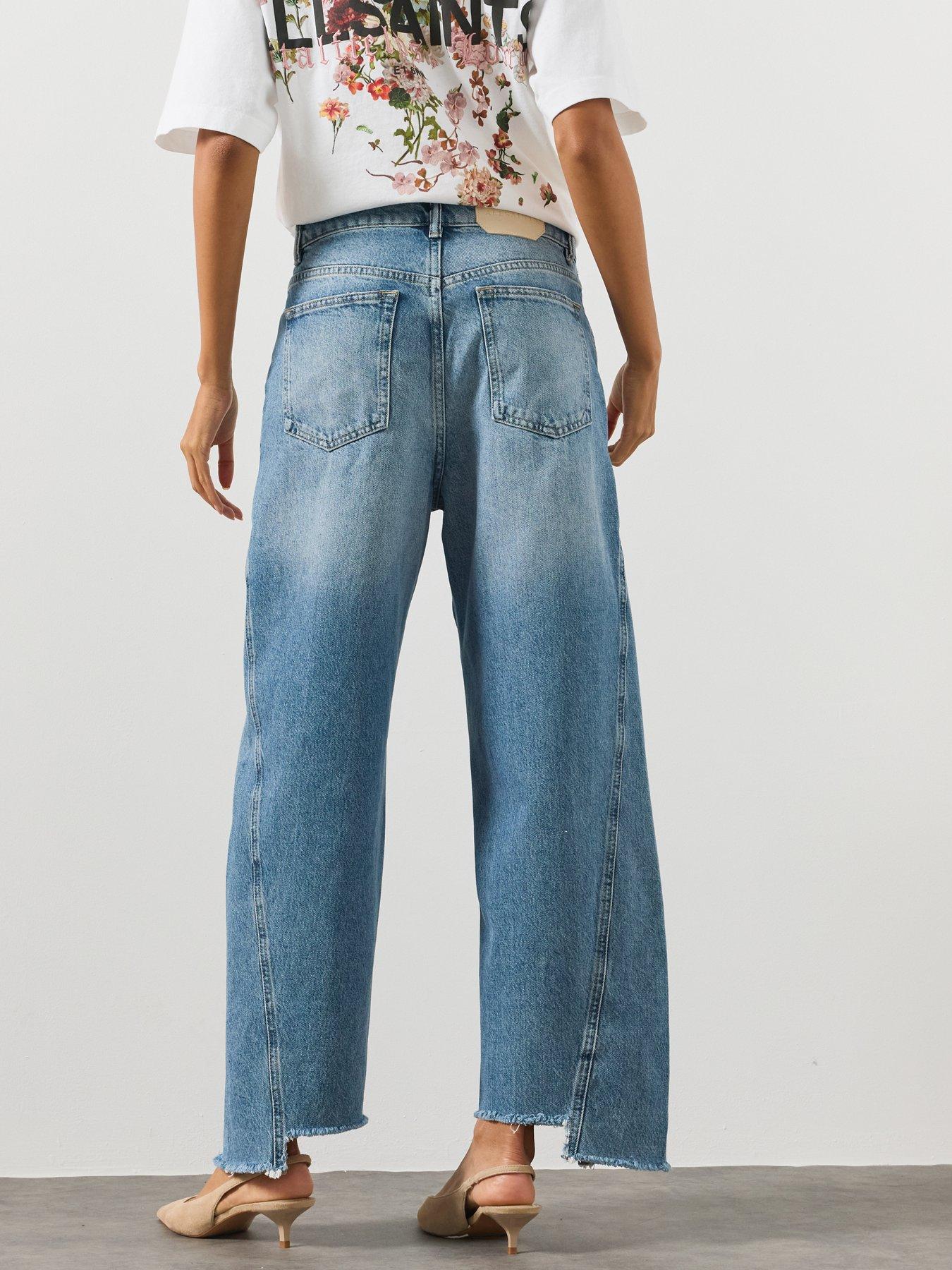 Image 2 of 5 of AllSaints Fox Loose Fit Denim Jeans - Blue