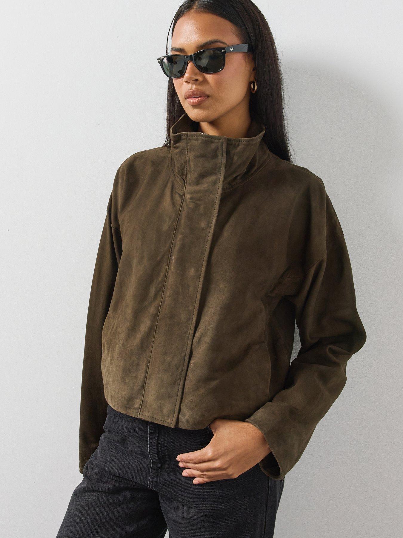 Image 1 of 6 of AllSaints Ryder Suede Jacket