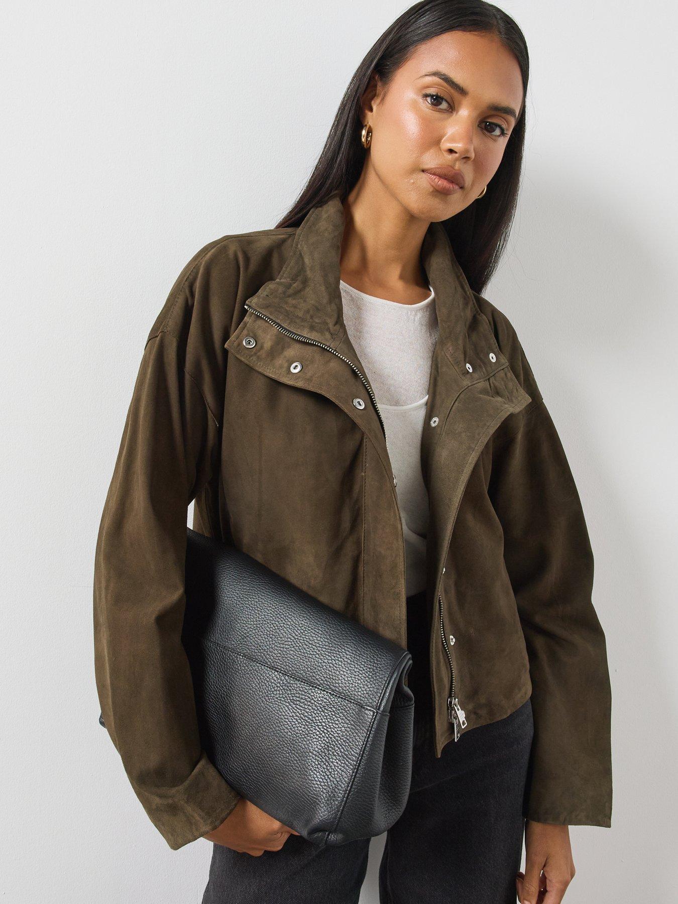 Image 5 of 6 of AllSaints Ryder Suede Jacket