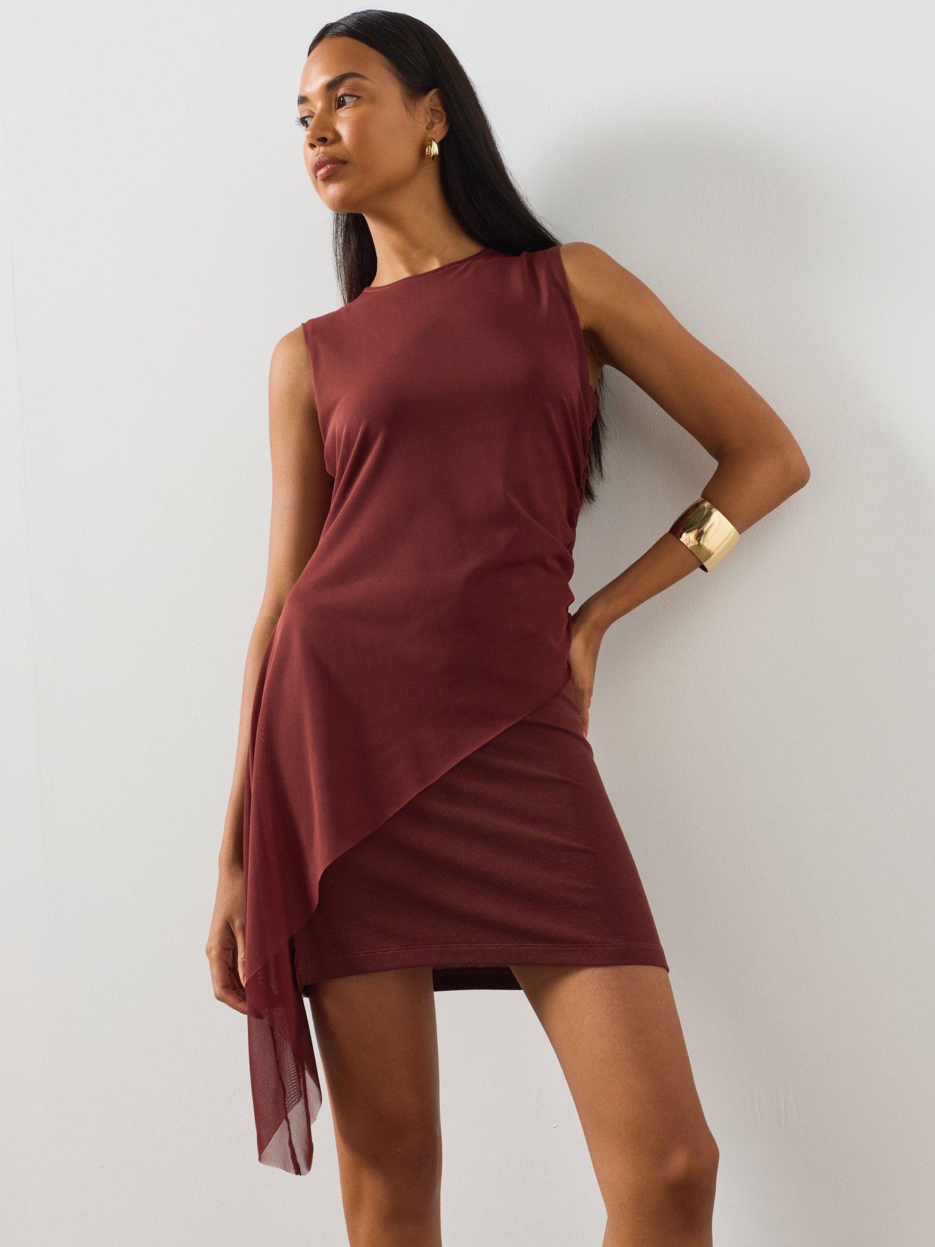 AllSaints Riley Mini Dress - Red