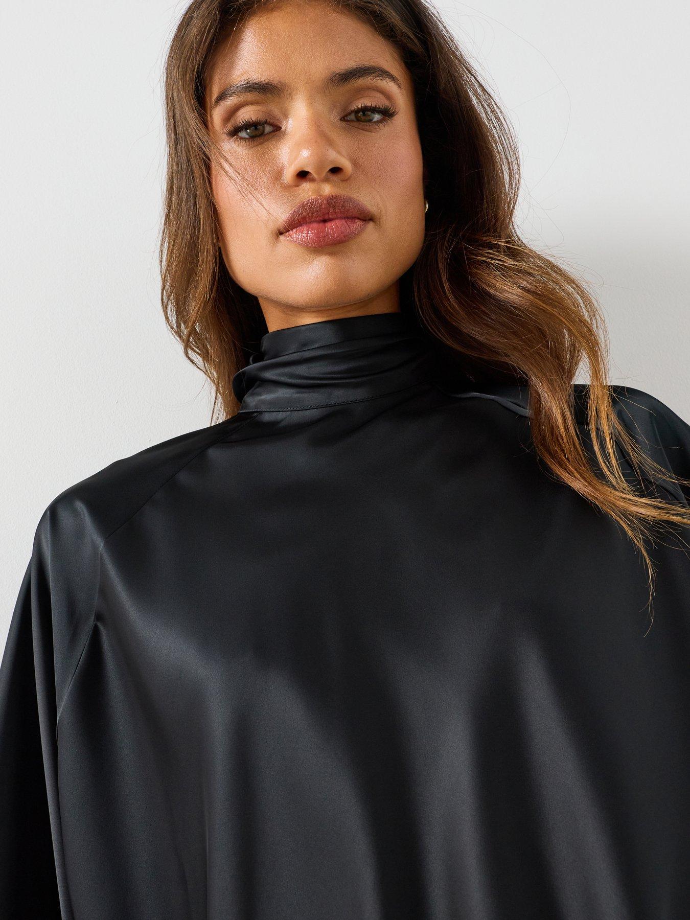 Image 4 of 5 of Mango Satin Dress With Bow
