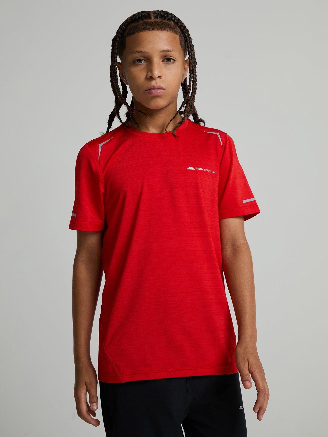 Monterrain Junior Bolt 2.0 Space Dye Tee - Red