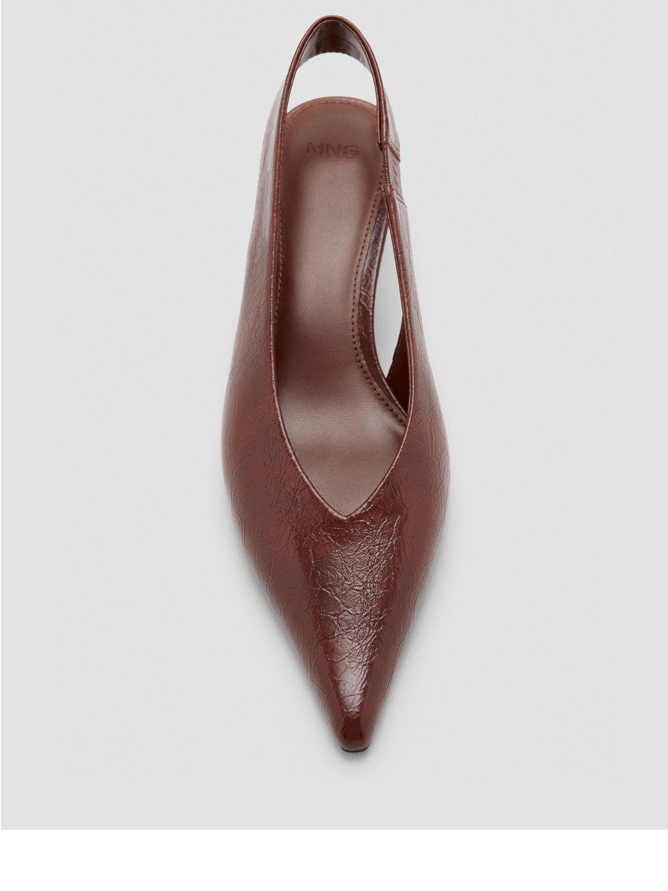 Image 2 of 3 of Mango Kitten Heel Pointed Toe Shoe