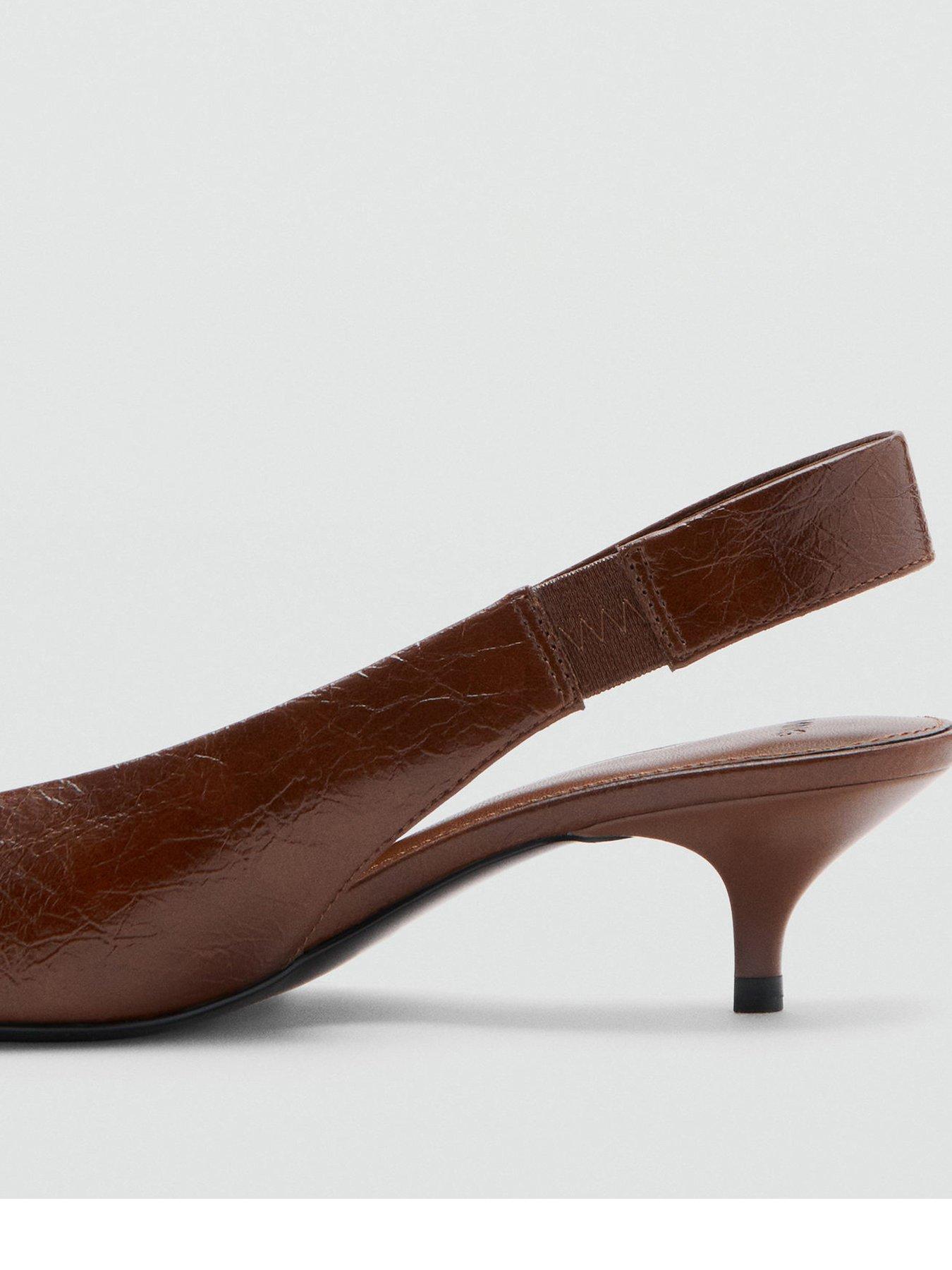 Image 3 of 3 of Mango Kitten Heel Pointed Toe Shoe