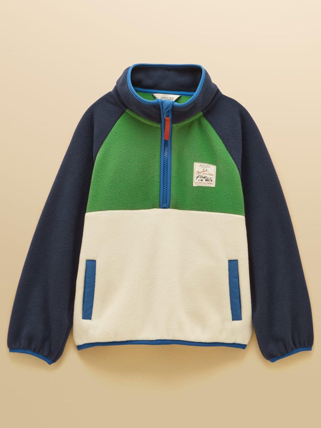 Joules Boys Breeze Over Head Fleece - Cream