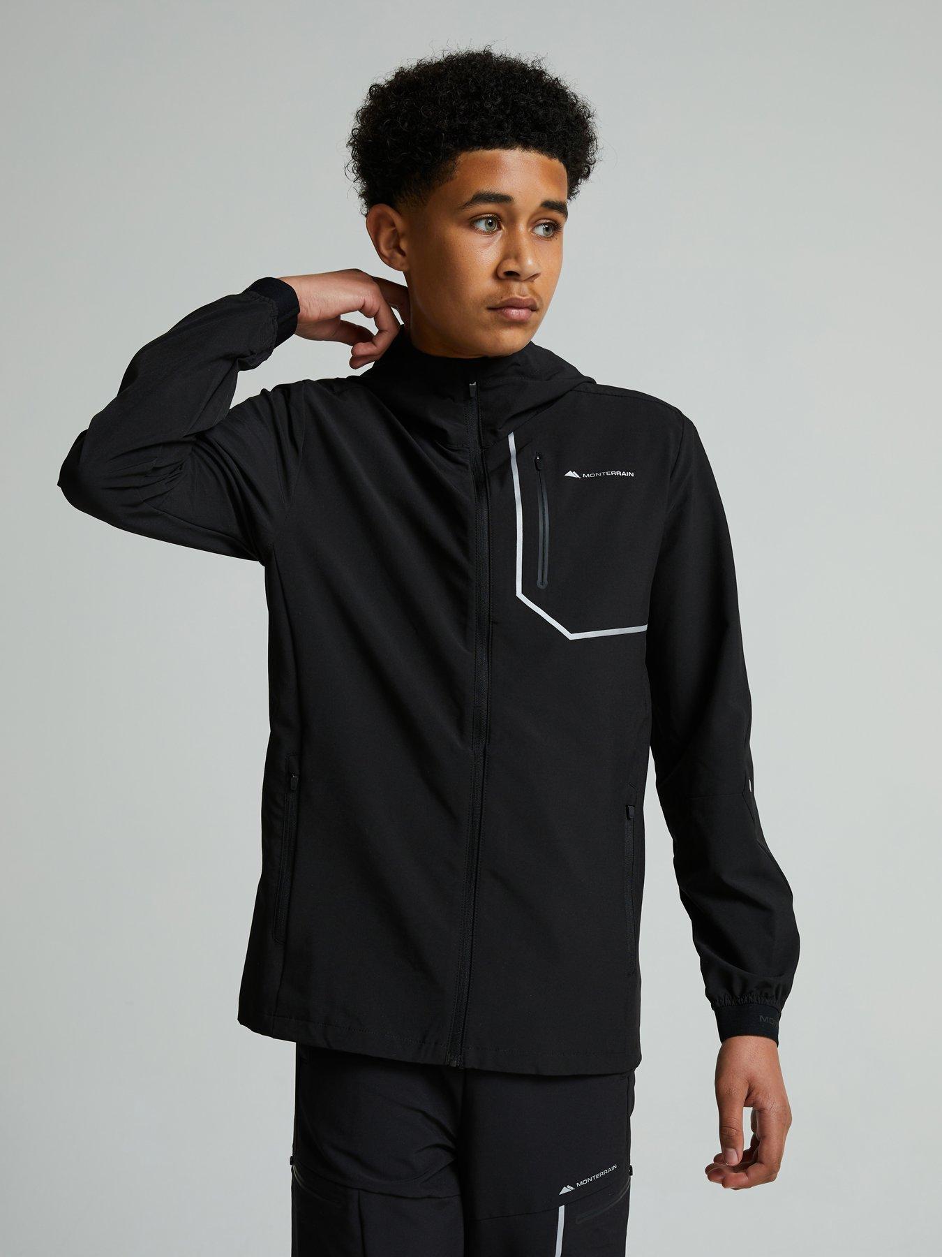 Image 1 of 7 of Monterrain Junior Ramble 3.0 Woven Running Jacket - Black