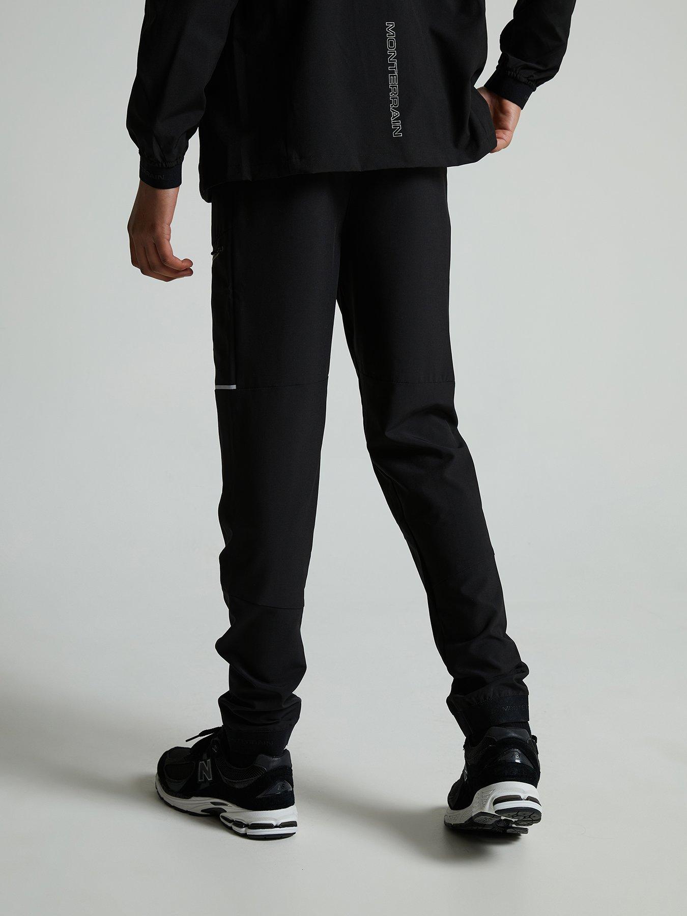Image 3 of 5 of Monterrain Boys Ramble 3.0 Stretch Woven Running Pants - Black
