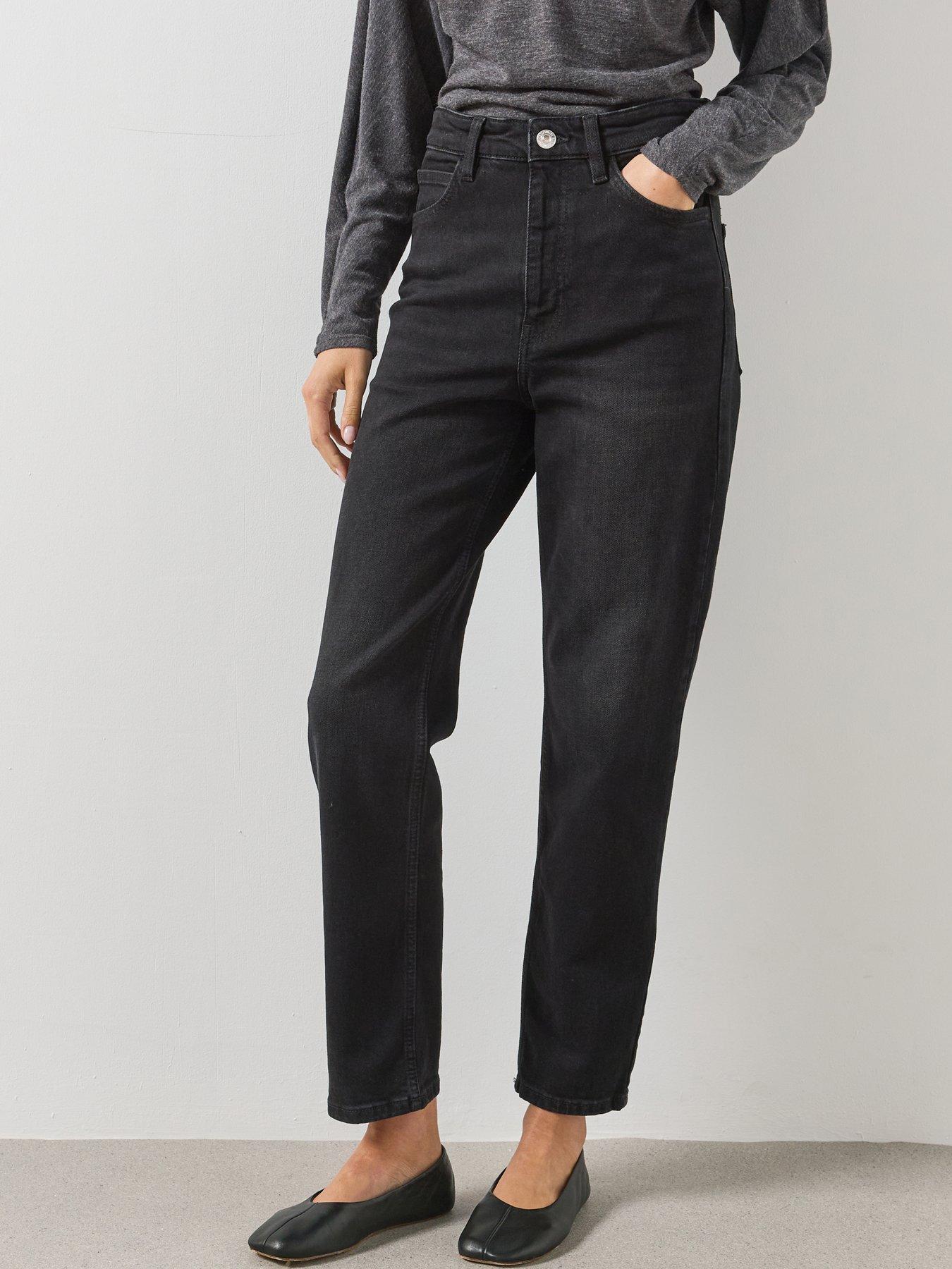Image 1 of 6 of Mango Newmom Comfort High-rise Jeans-black