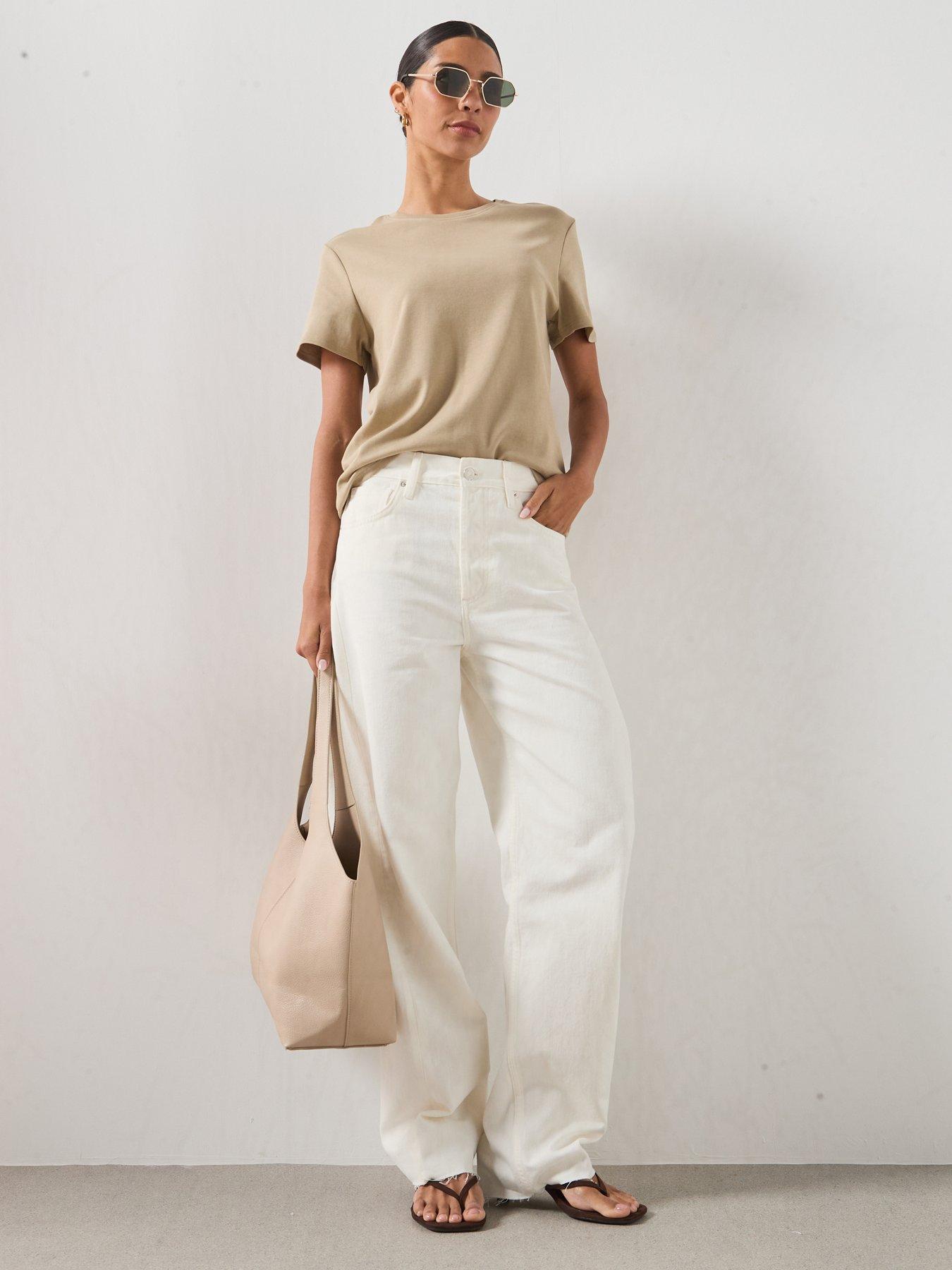 Image 3 of 5 of Mango 100% Cotton T-shirt - Khaki