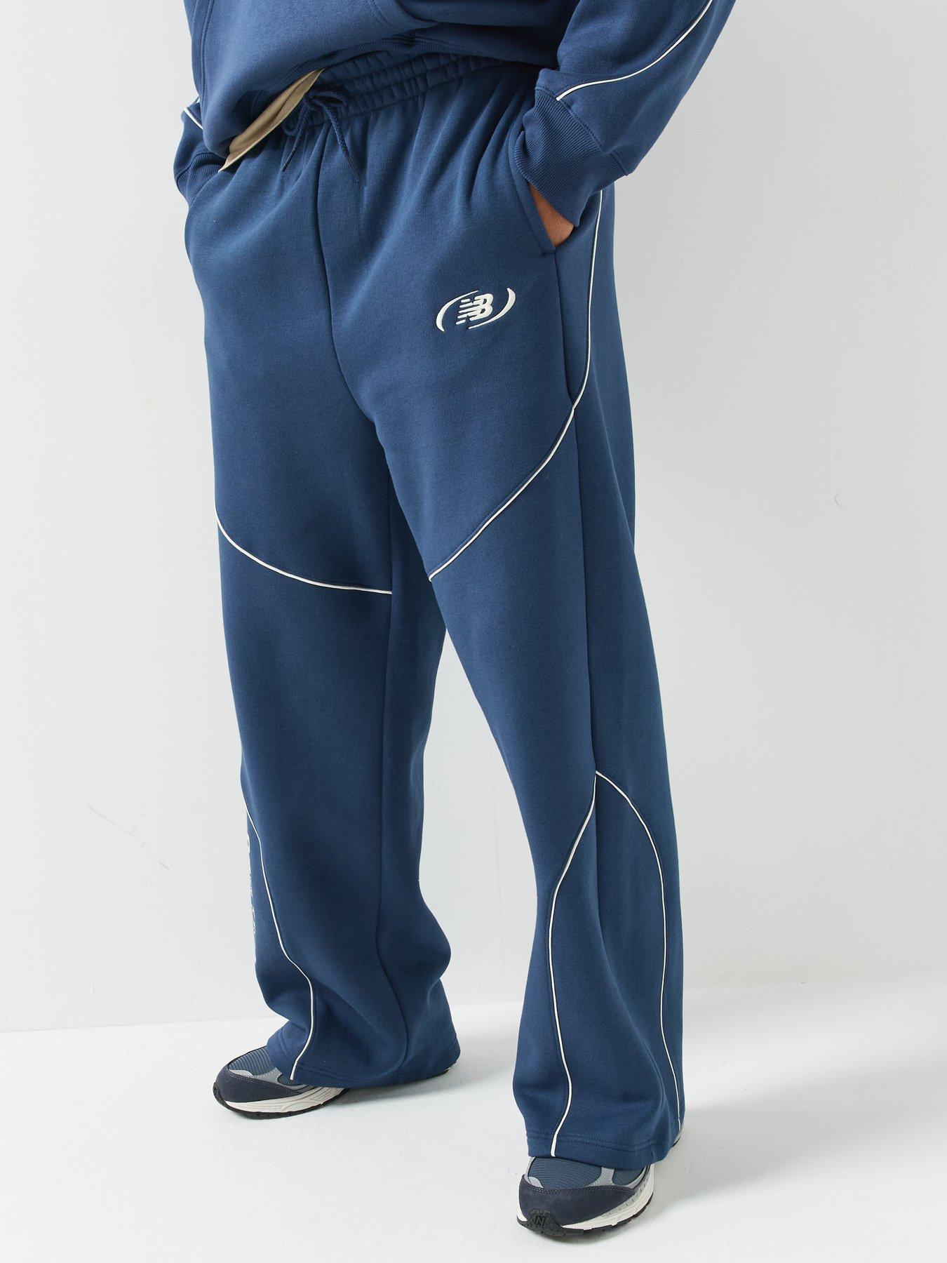 Image 1 of 6 of New Balance Mens Trackside Fleece Pant - Navy