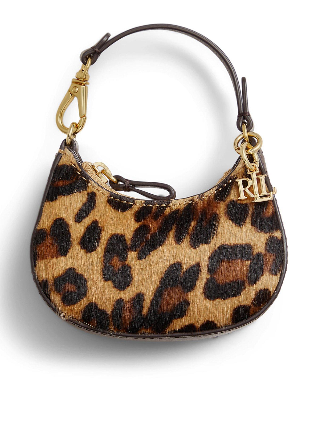 Lauren by Ralph Lauren Micro Marcy Bag With Charm - Leopard