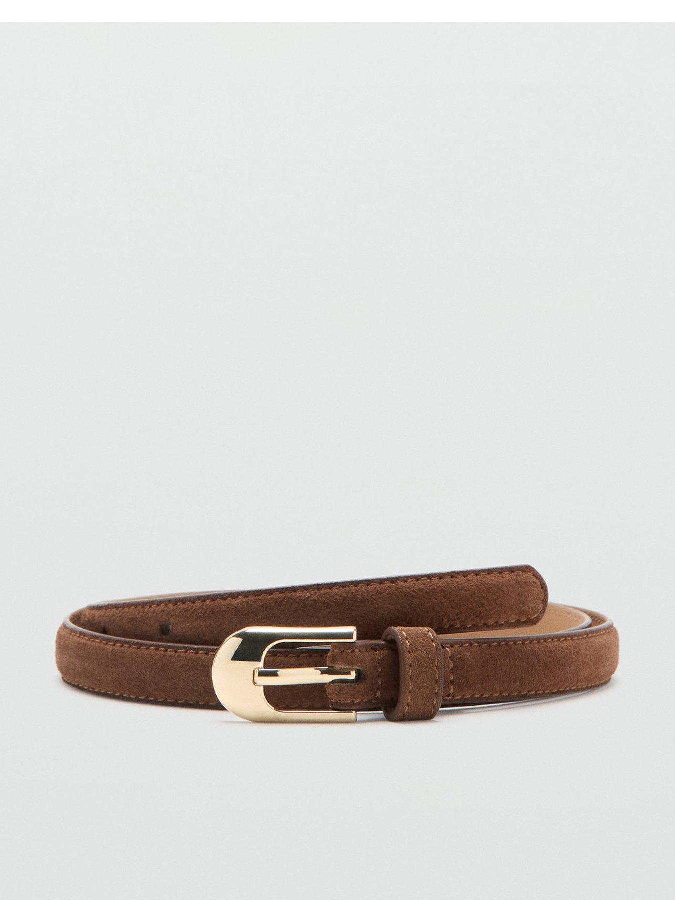 Mango Bovine Leather Belt - Brown