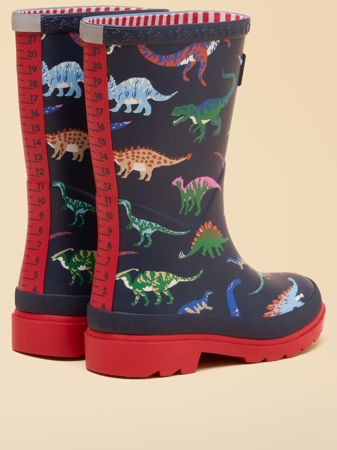Image 3 of 6 of Joules Boys Dino Prnt Wellies - Navy