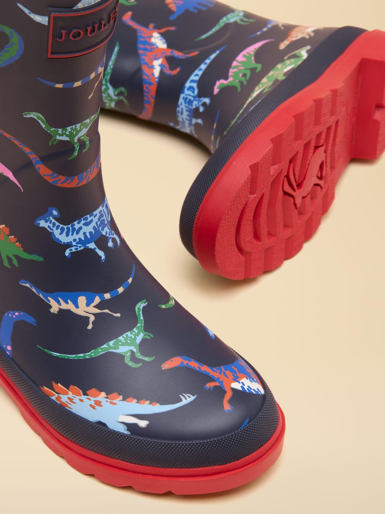Image 5 of 6 of Joules Boys Dino Prnt Wellies - Navy