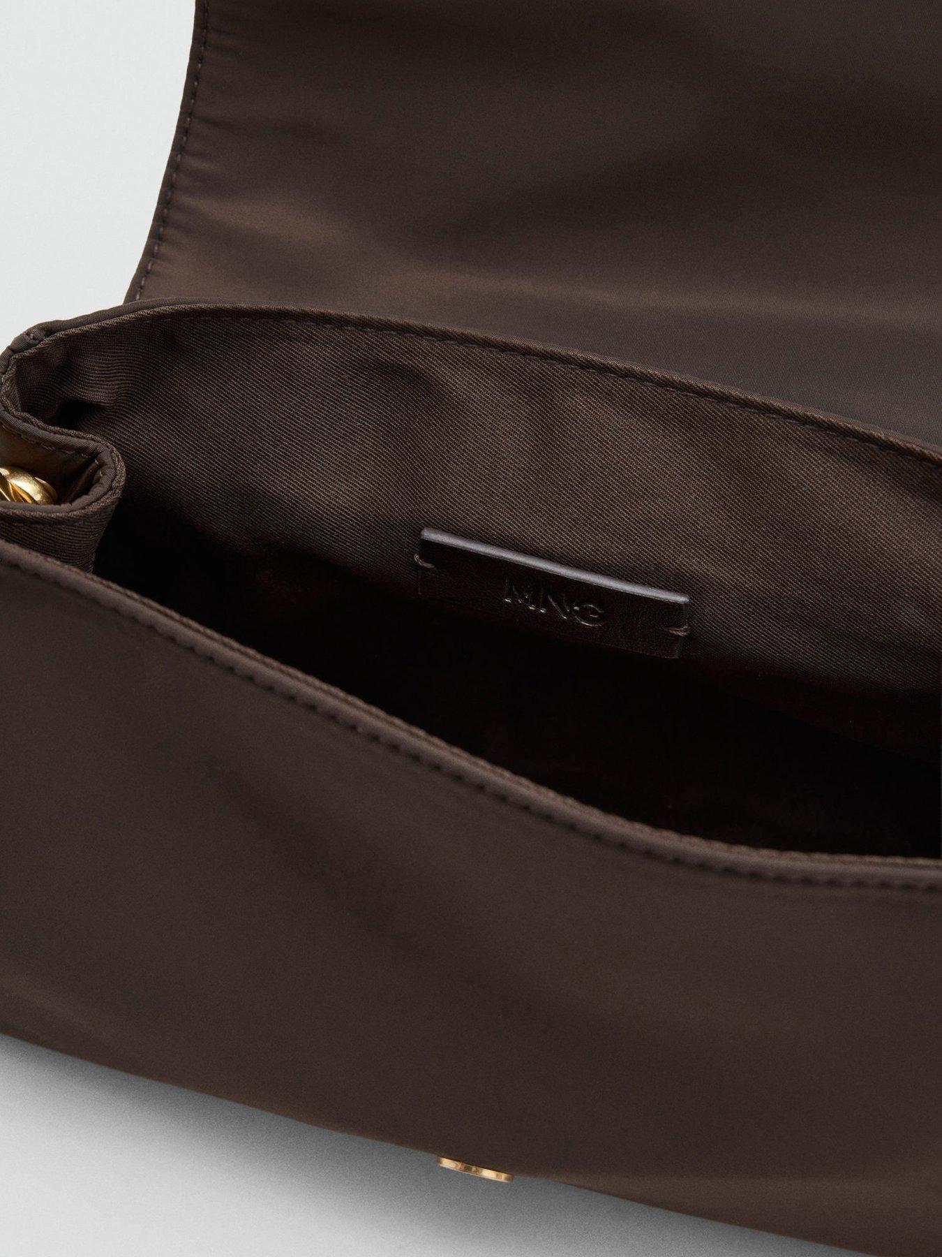 Image 3 of 4 of Mango Buckled Shoulder Bag - Brown