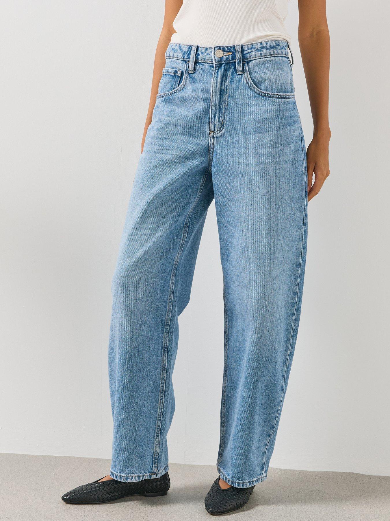 Image 1 of 6 of Mango Mid Rise Balloon Jeans