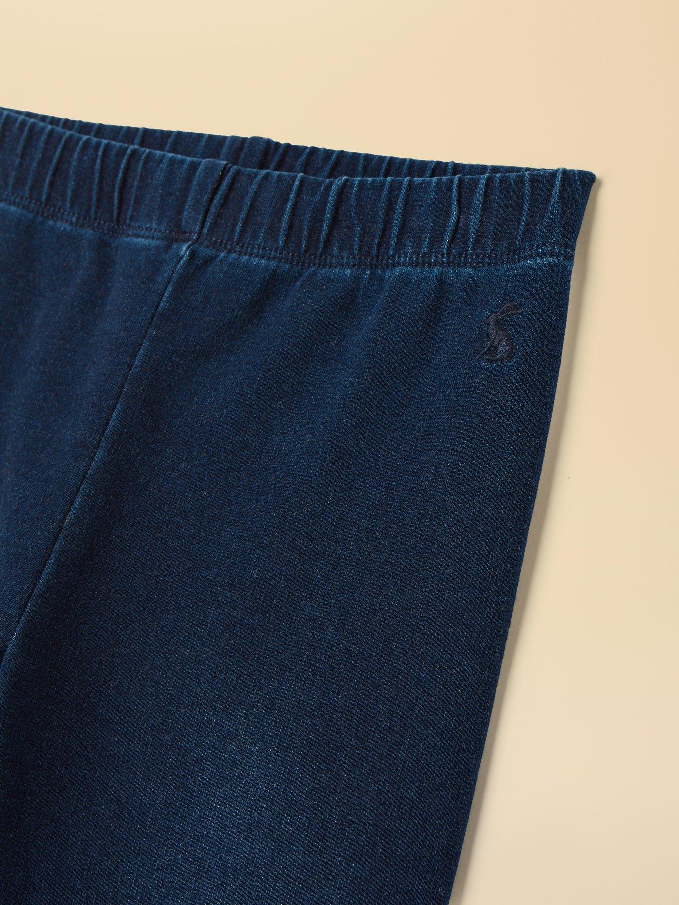 Image 4 of 4 of Joules Girls Trot Denim Leggings - Dark Blue