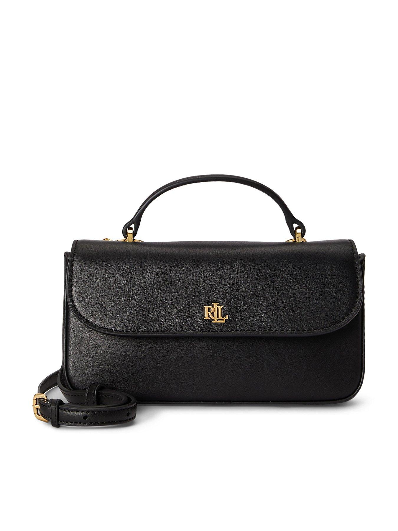 Lauren by Ralph Lauren Marcy Top Handle Chain Wallet - Black