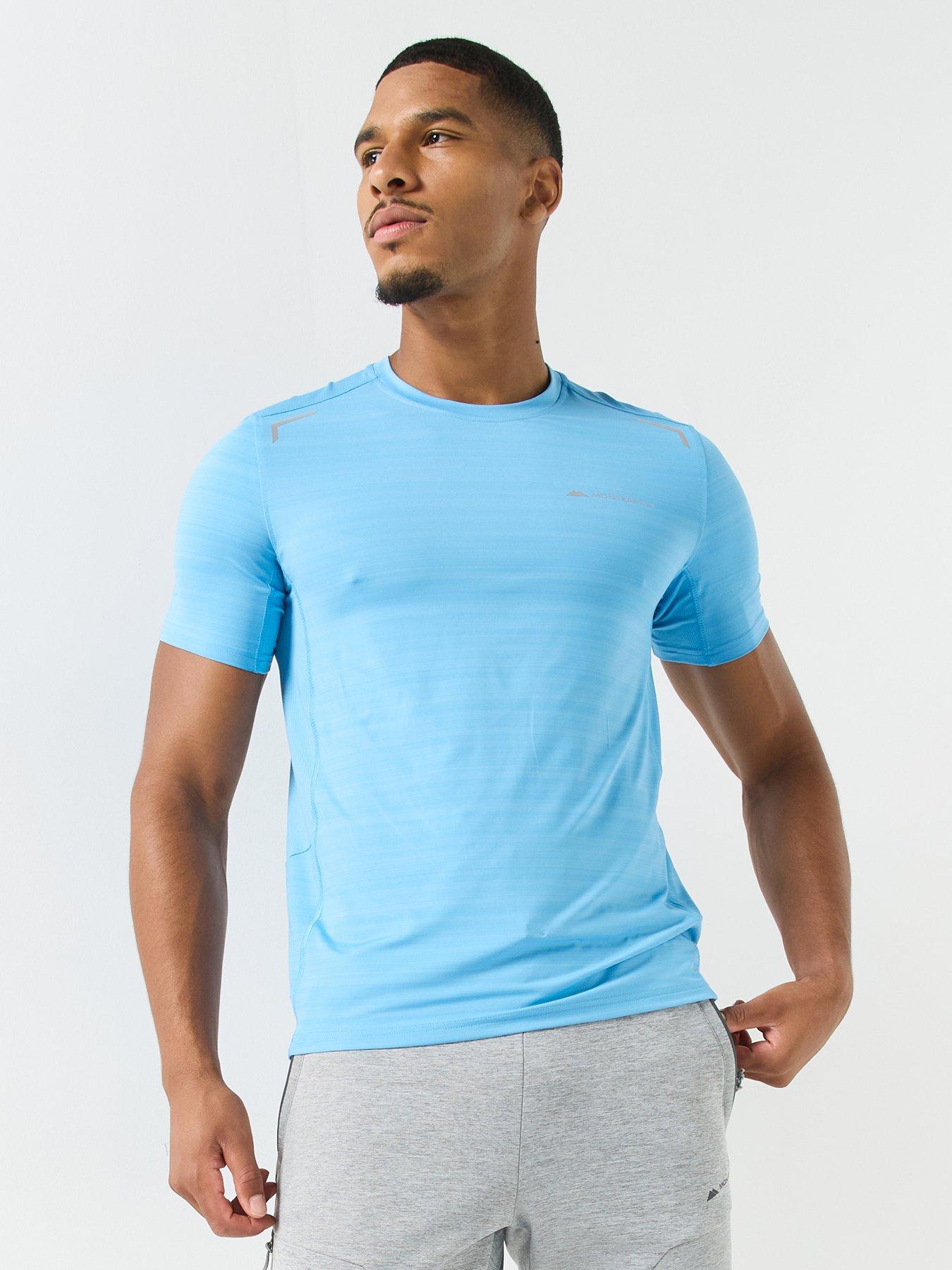 Monterrain Mens Lyder 3.0 Space Dye Tee - Blue