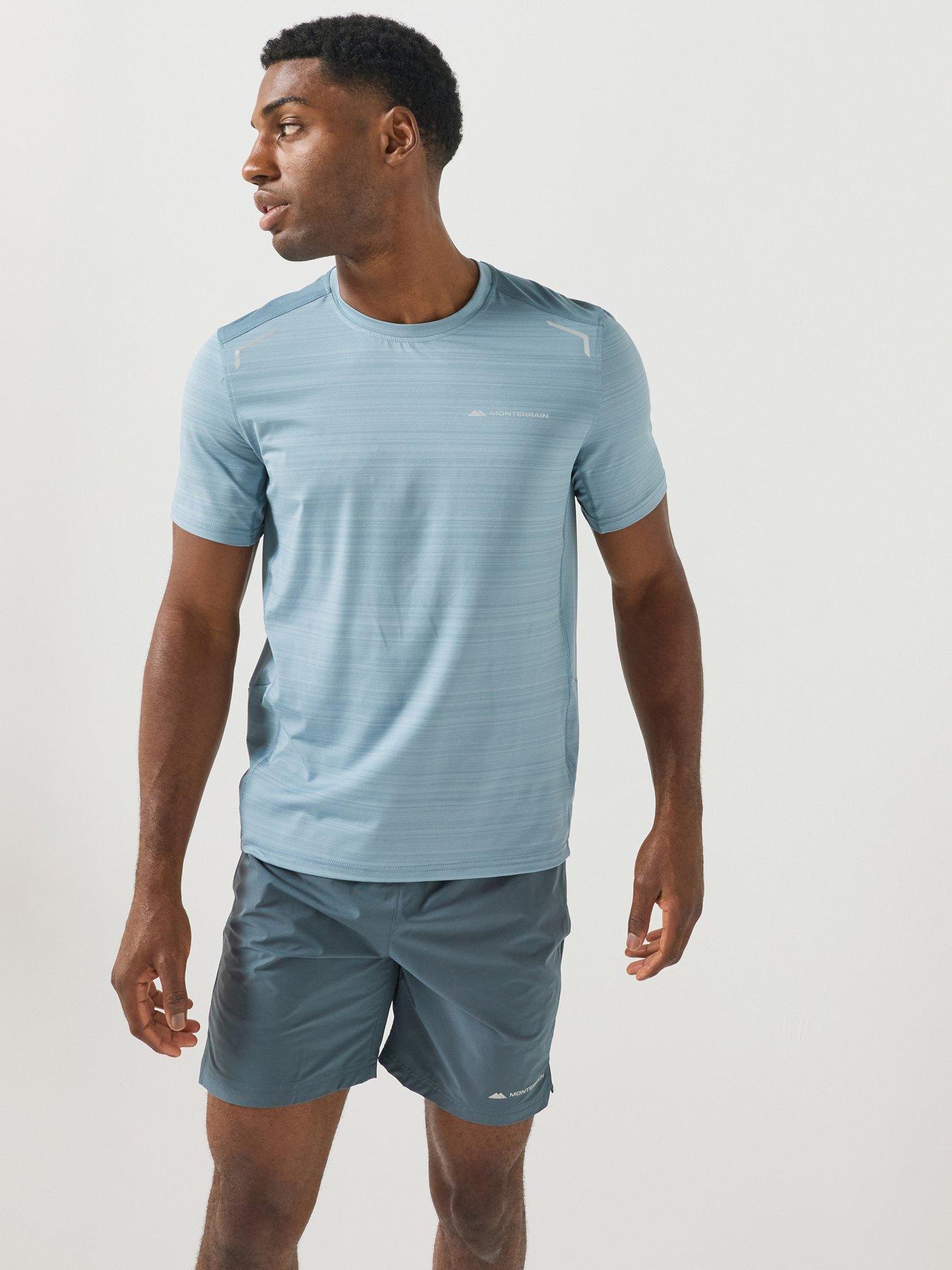 Monterrain Mens Lyder 3.0 Space Dye T-Shirt - Dusty Blue