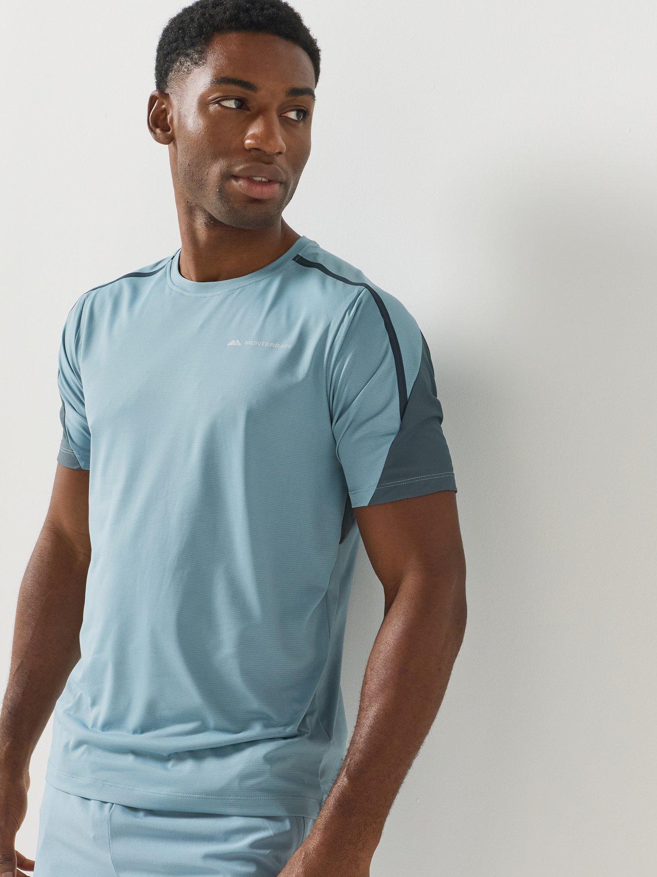 Monterrain Mens Defence T-Shirt - Grey/Blue
