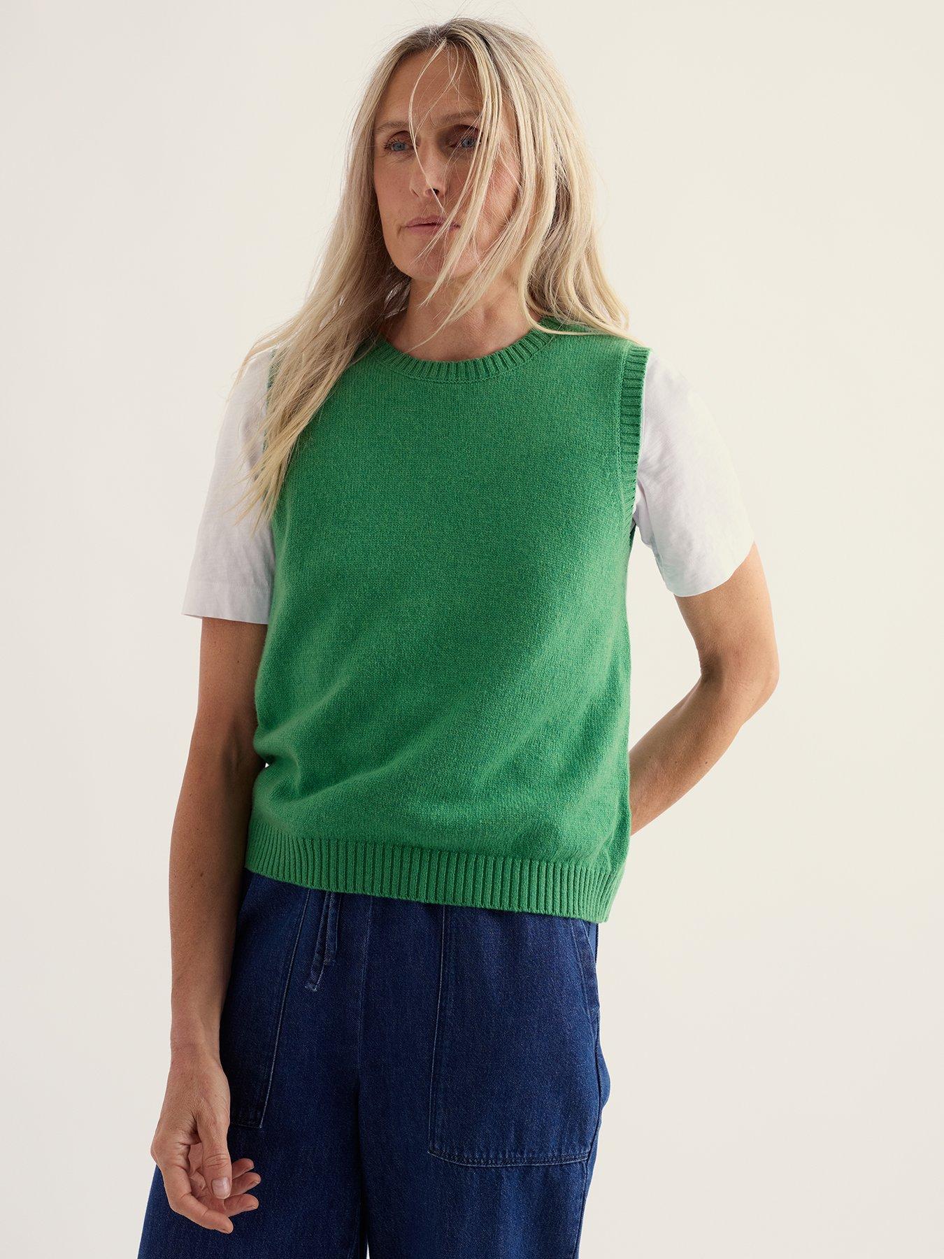 Image 1 of 5 of Seasalt Cornwall Women's Crew Neck Knit Tank Vest - Multi