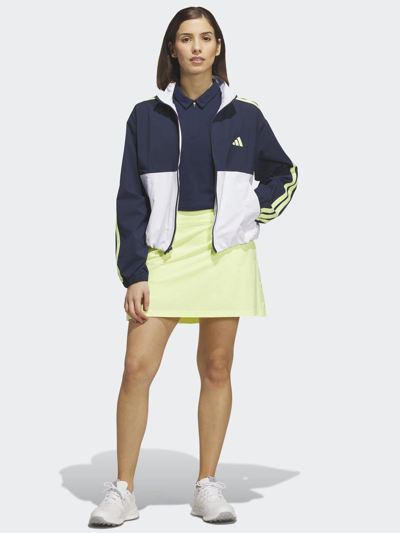 Image 3 of 5 of adidas Womens Golf Full Zip Jacket - Navy/yellow