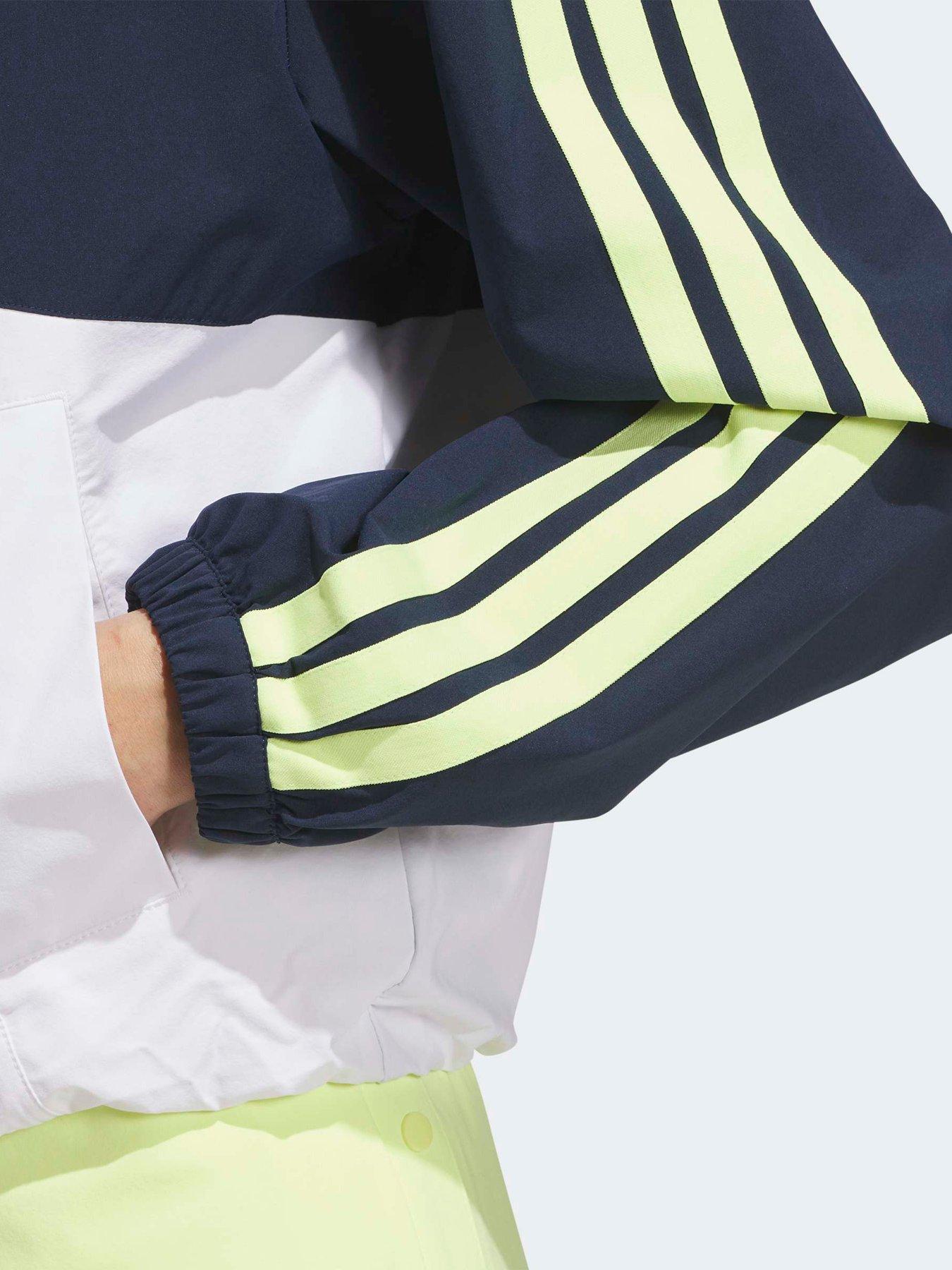 Image 5 of 5 of adidas Womens Golf Full Zip Jacket - Navy/yellow