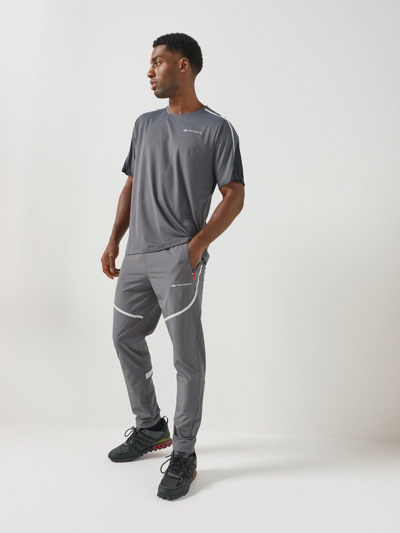 Image 4 of 5 of Monterrain Mens Defence Woven Running Pant - Grey
