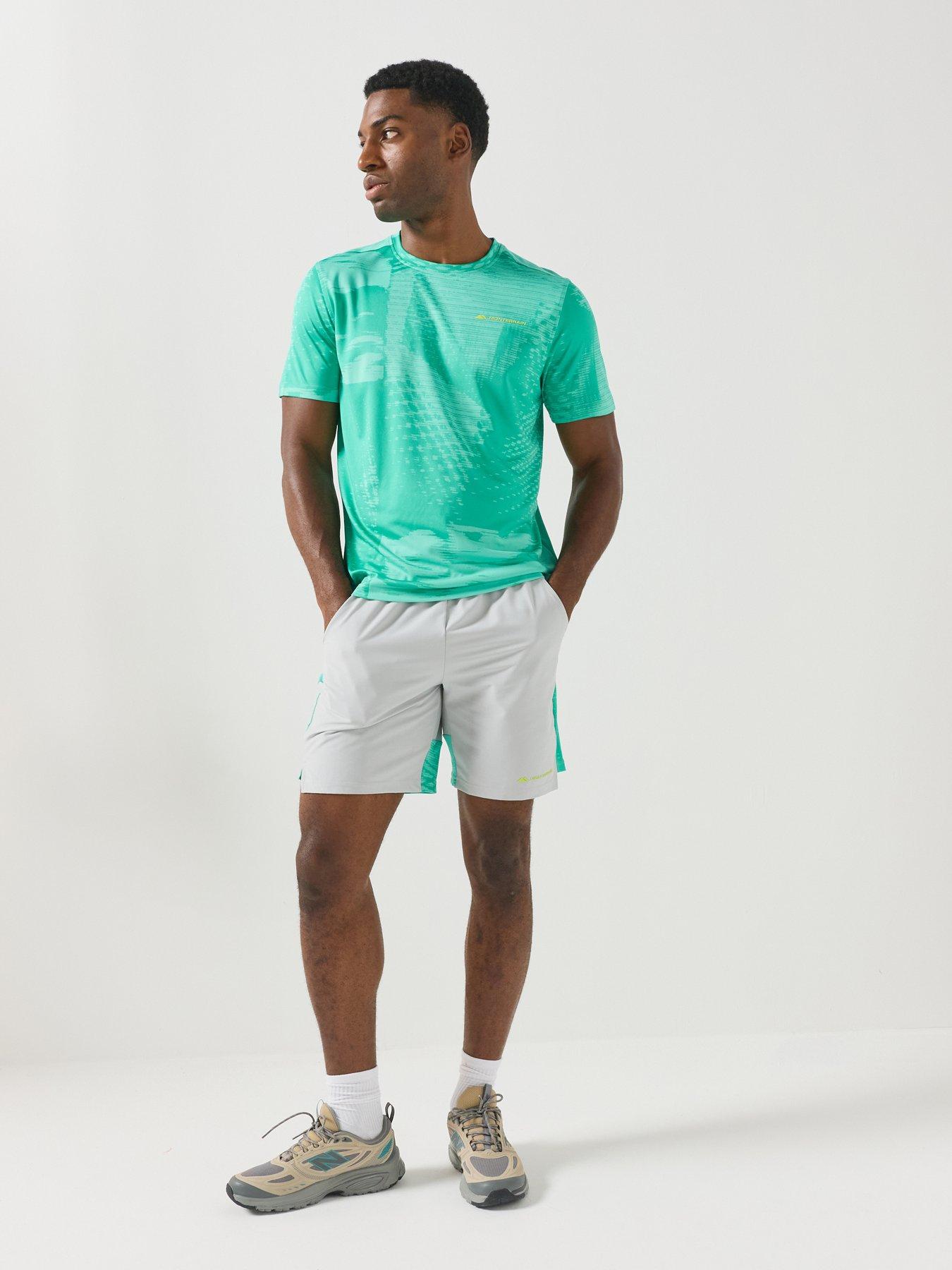 Image 3 of 5 of Monterrain Mens Divide Jacquard T-Shirt - Green