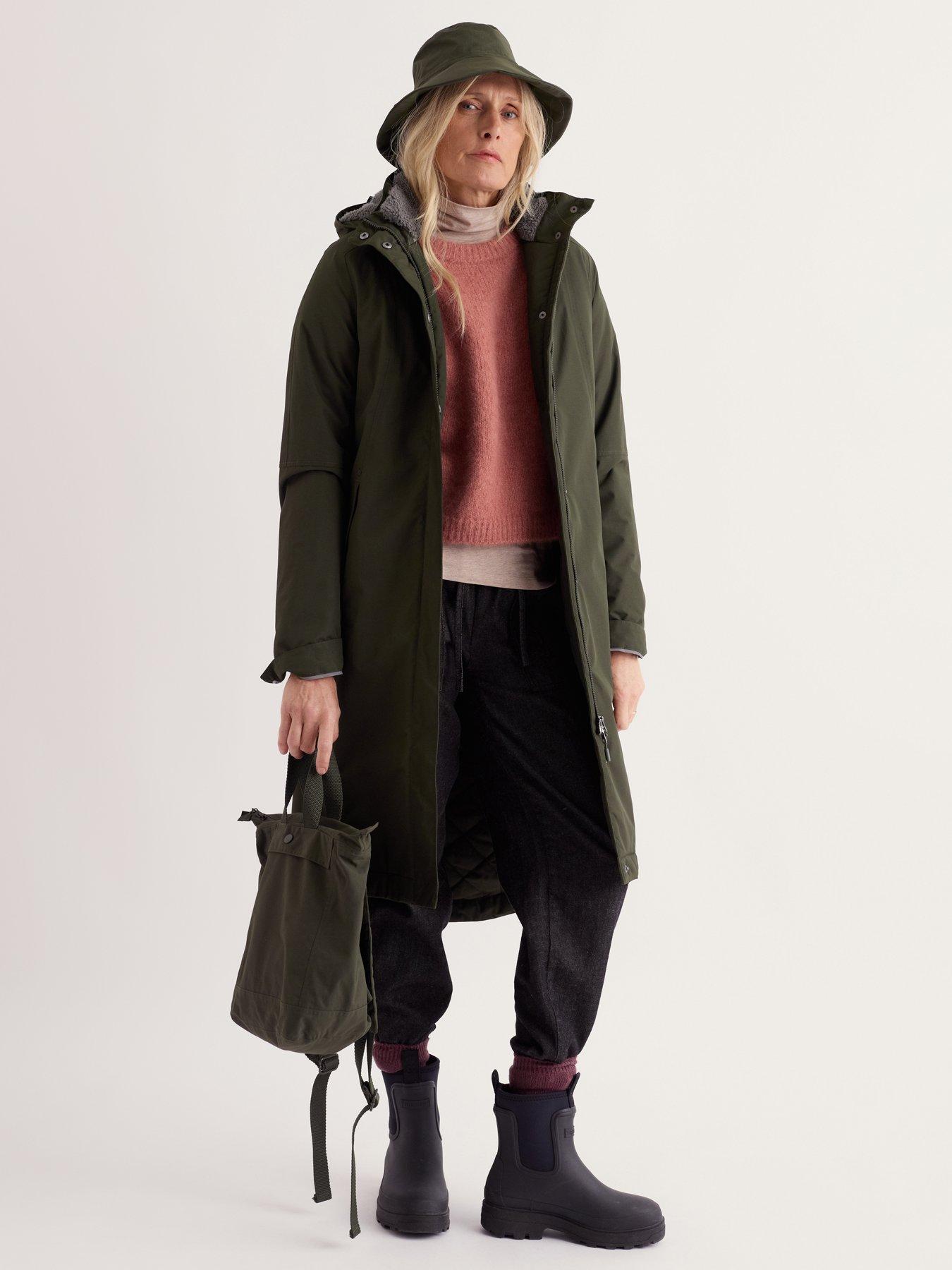Image 3 of 5 of Seasalt Cornwall Janelle Waterproof Raincoat - Green