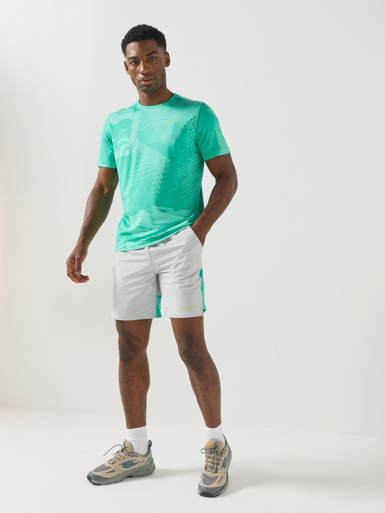 Image 3 of 5 of Monterrain Mens Divide Woven Running Short - Green