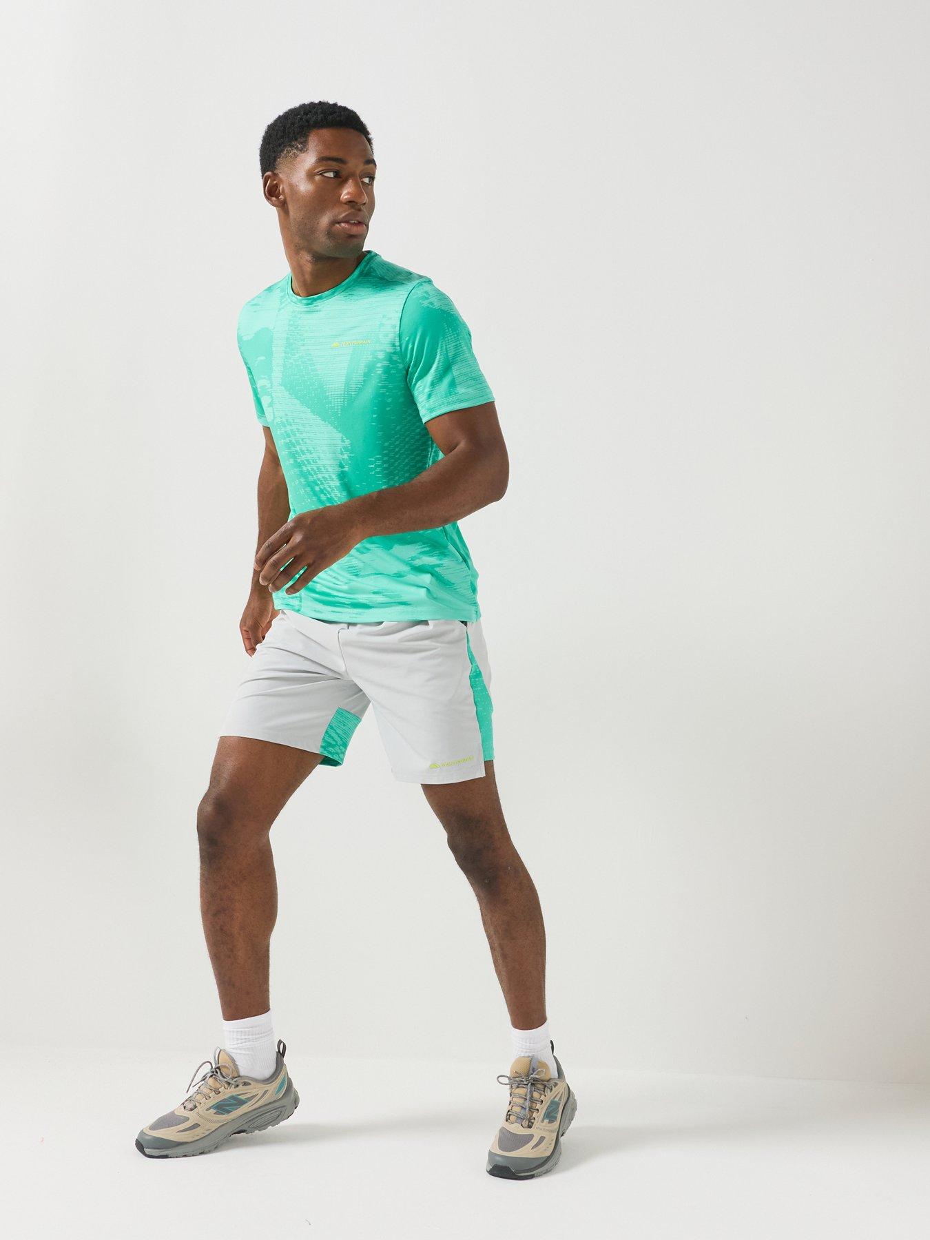 Image 4 of 5 of Monterrain Mens Divide Woven Running Short - Green