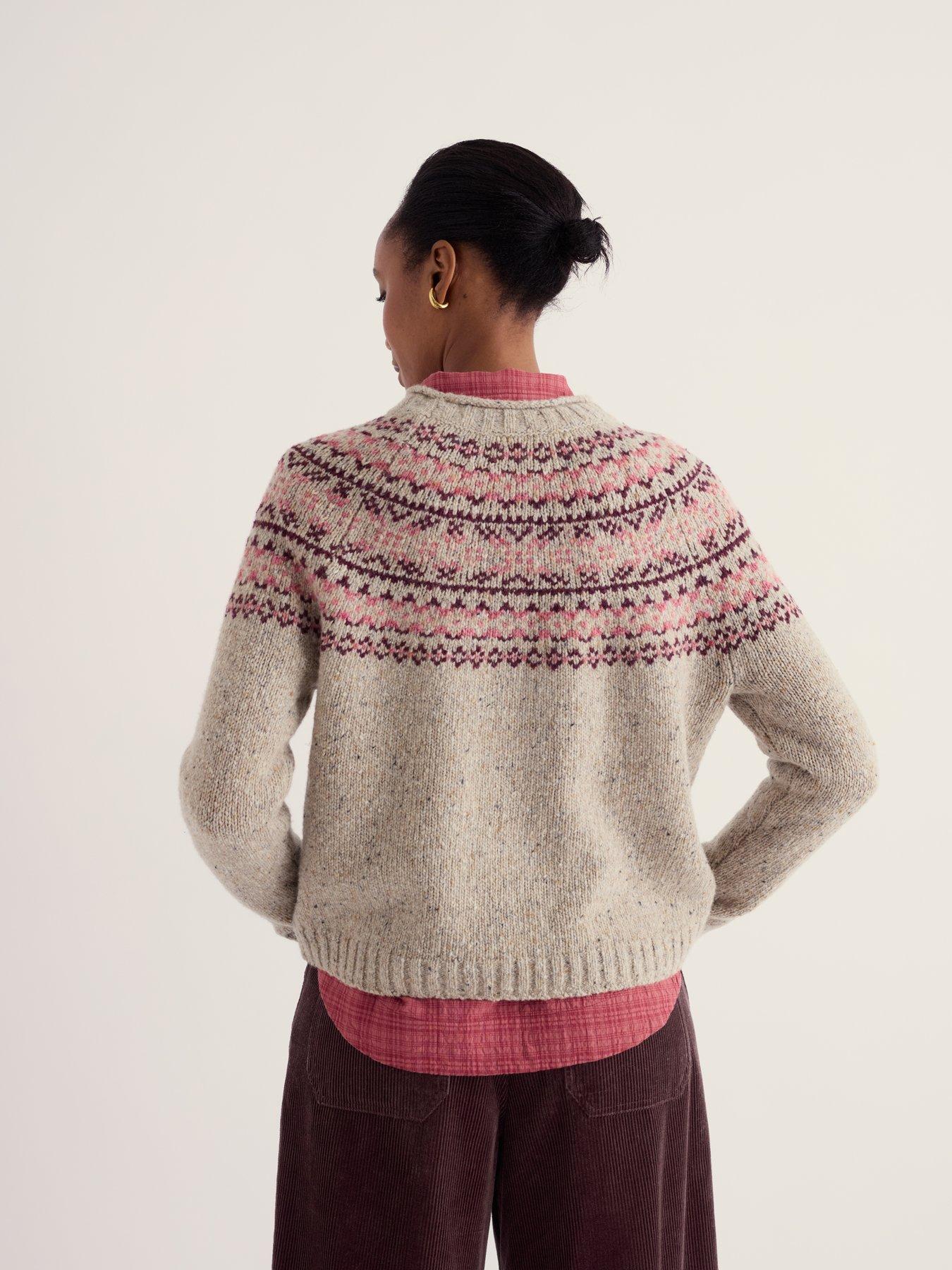 Image 2 of 5 of Seasalt Cornwall Port Kinnis Fair Isle Jumper With Merino - Beige
