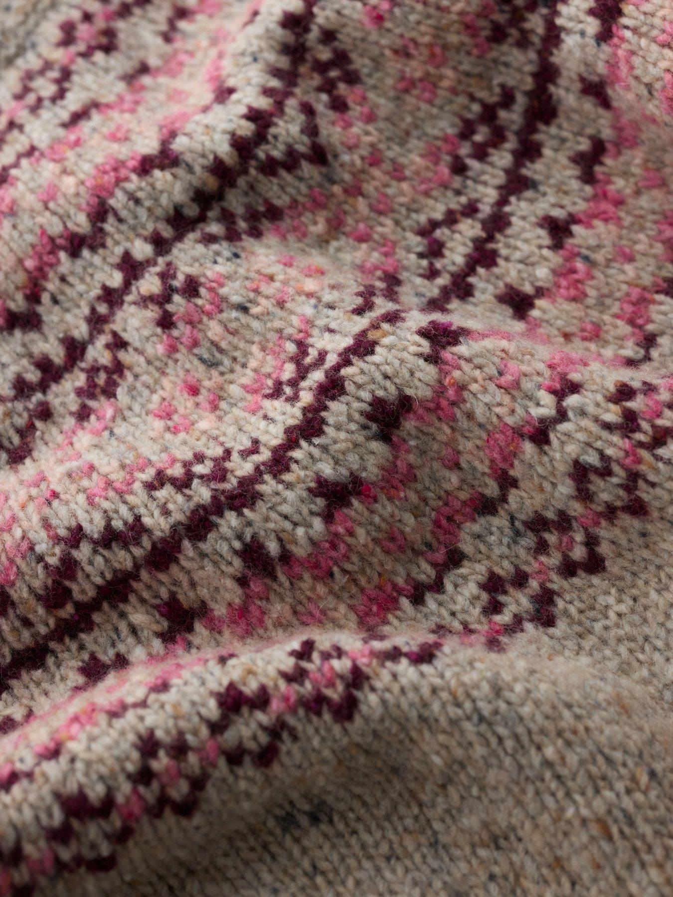 Image 5 of 5 of Seasalt Cornwall Port Kinnis Fair Isle Jumper With Merino - Beige