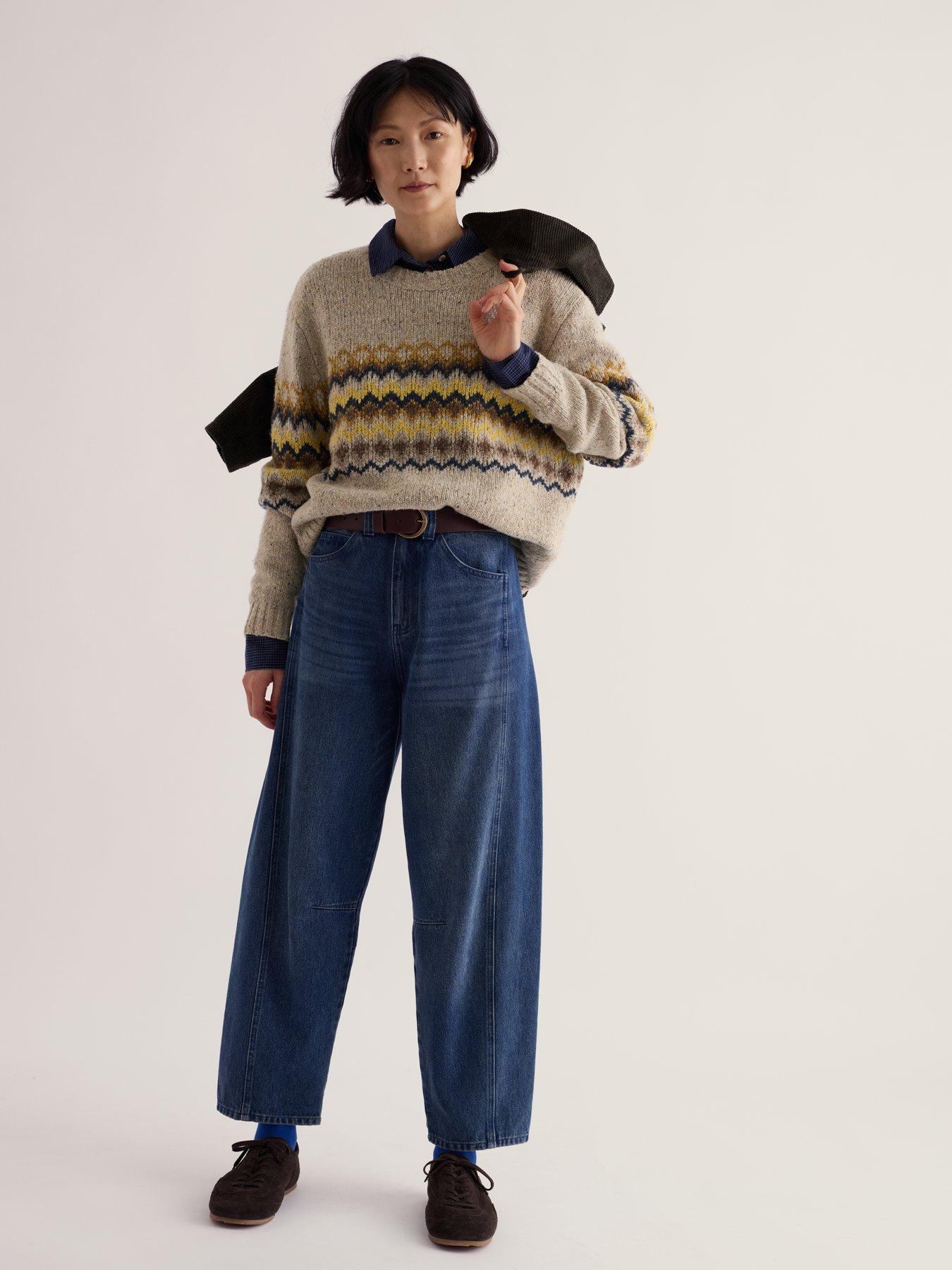 Image 3 of 5 of Seasalt Cornwall Golden Light Fair Isle Jumper - Beige