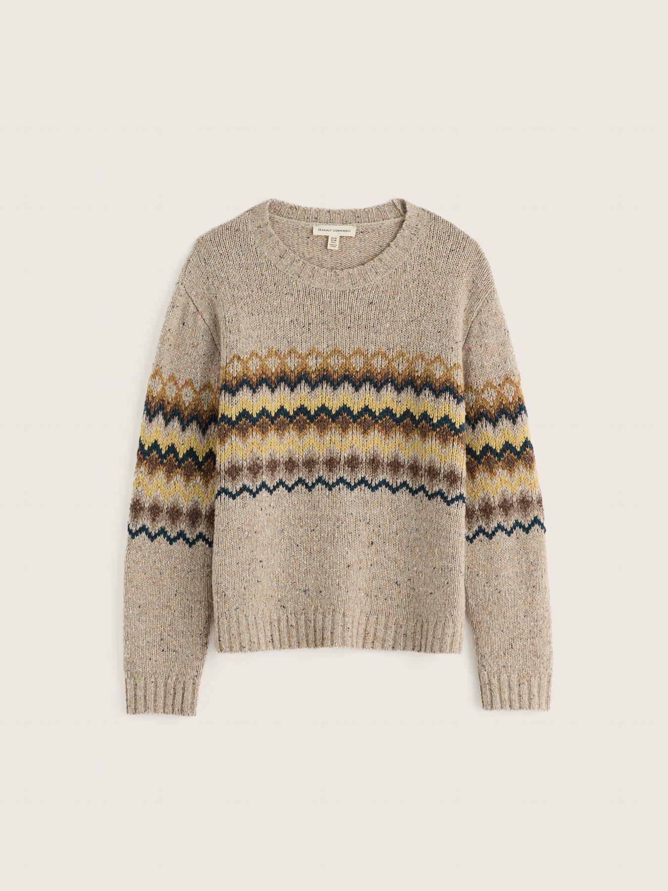 Image 4 of 5 of Seasalt Cornwall Golden Light Fair Isle Jumper - Beige