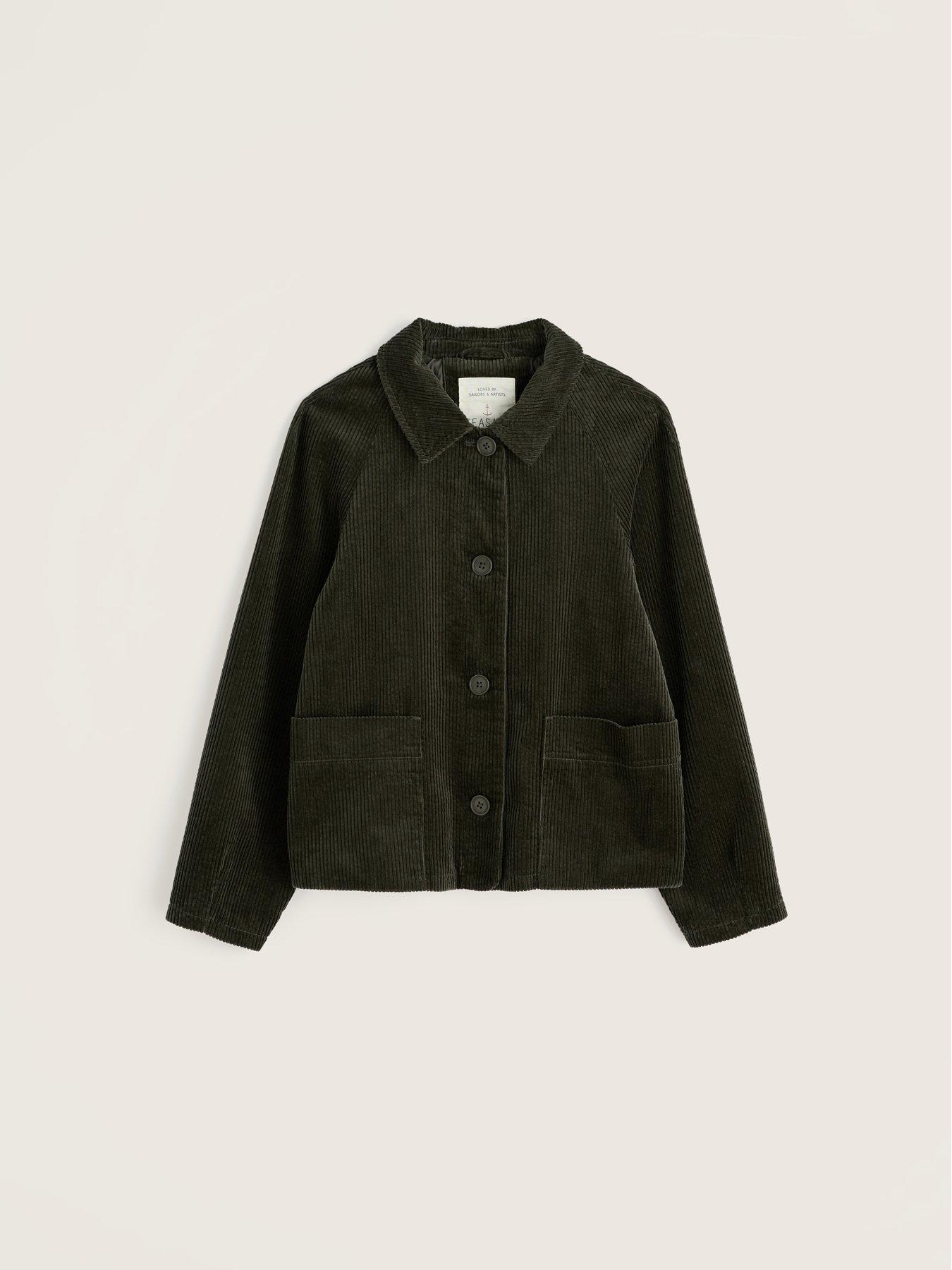 Image 4 of 5 of Seasalt Cornwall Ocean Mist Cord Jacket - Green