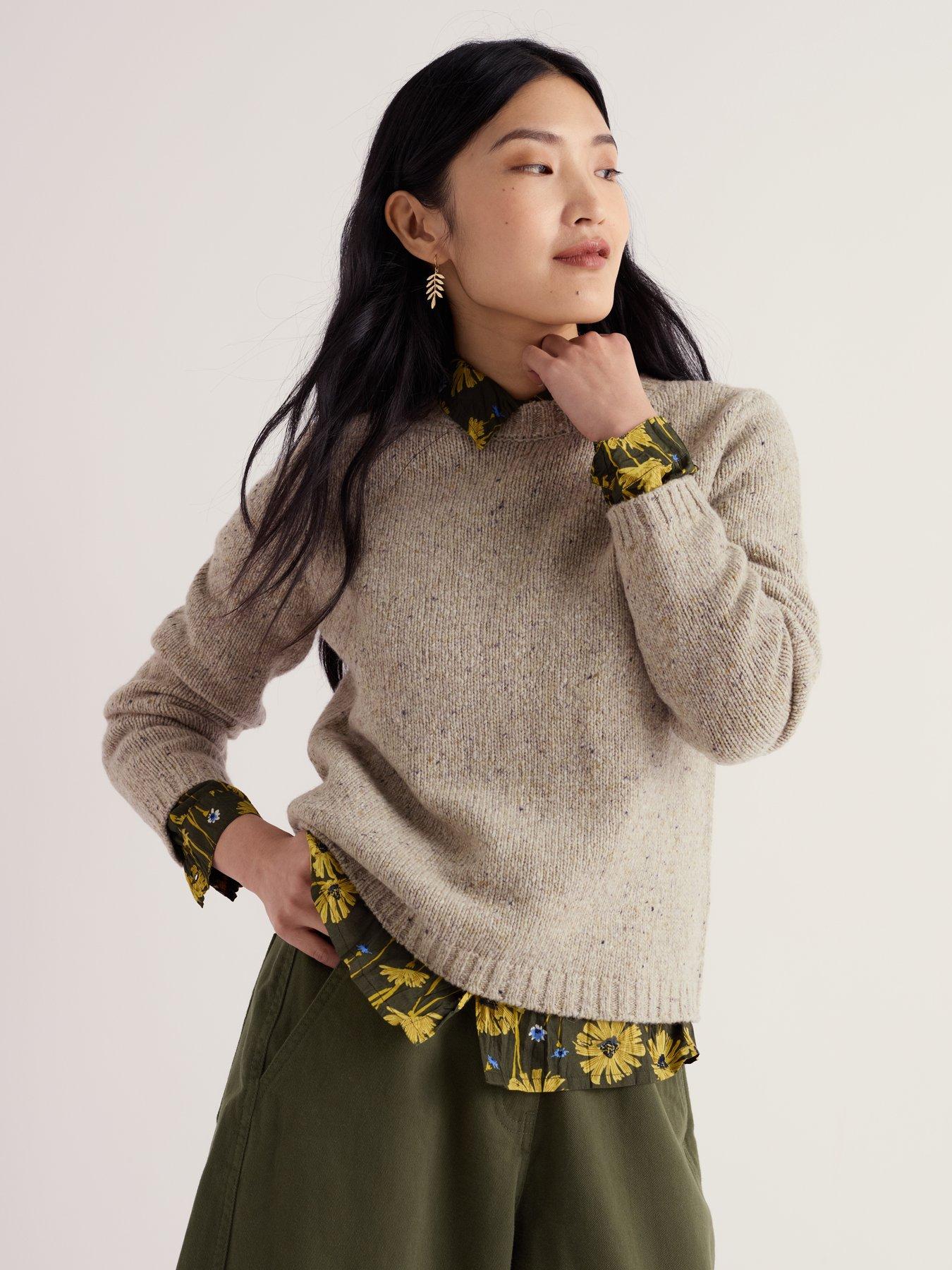 Image 1 of 5 of Seasalt Cornwall Dawson Pick Jumper Made With Merino - Birch