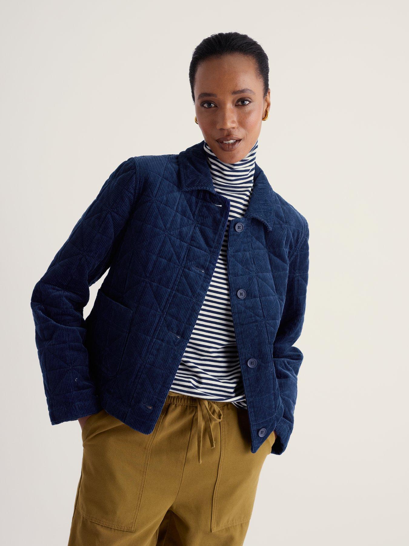 Image 1 of 5 of Seasalt Cornwall Incoming Tide Quilted Jacket - Blue