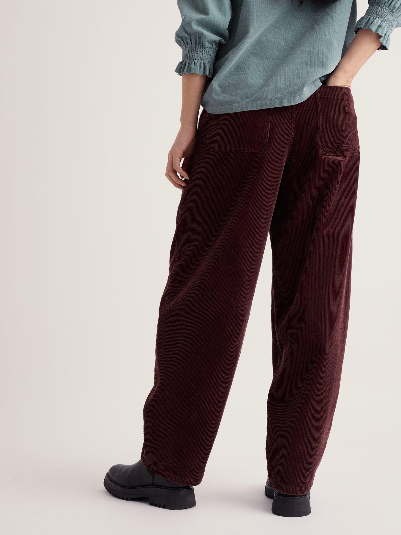 Image 2 of 5 of Seasalt Cornwall Avens Cord Barrel Leg Trouser - Brown