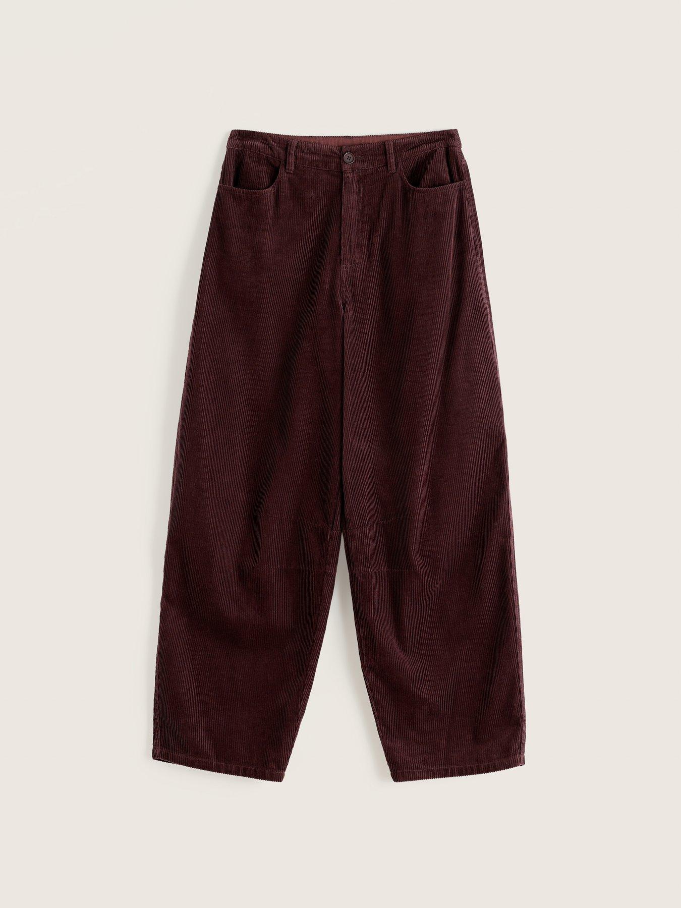 Image 4 of 5 of Seasalt Cornwall Avens Cord Barrel Leg Trouser - Brown