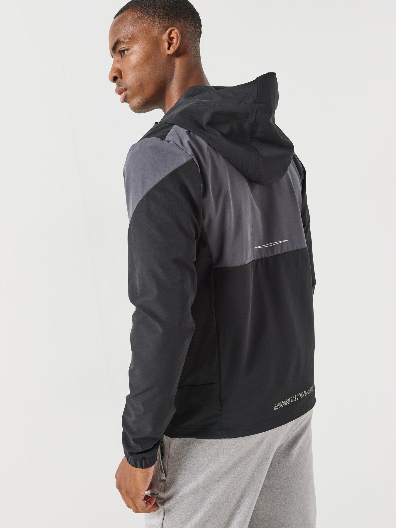 Image 2 of 6 of Monterrain Mens Orbit Woven Running Hoody - Black